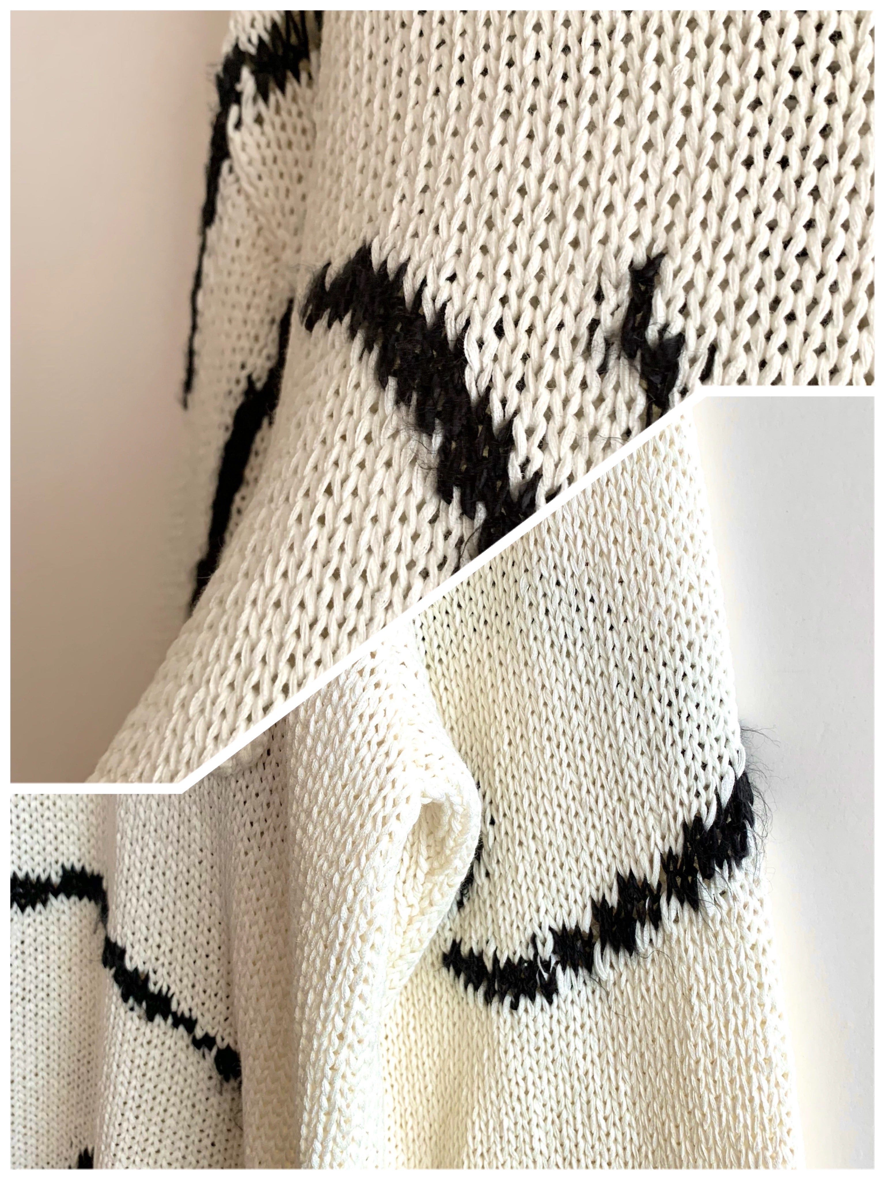 【 Saby 】
INTARSIA C/N KNIT                                                              Hand Drowing By Tsuchida Ayumi