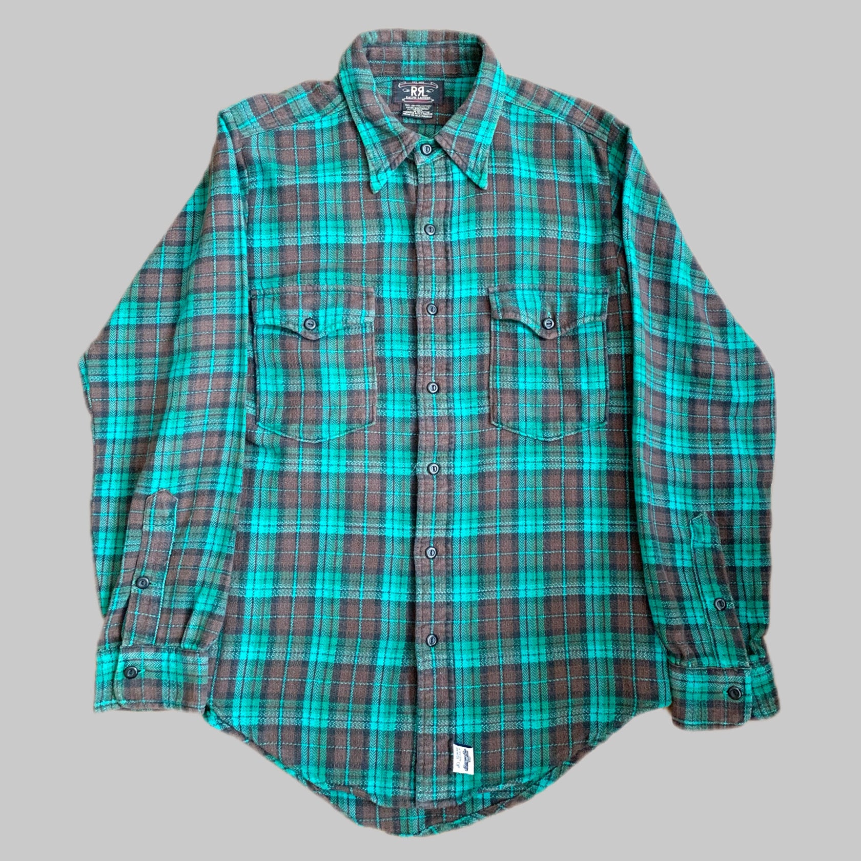 【 90s RRL Polo by Ralph Lauren 】Vintage Style Flannel Shirt