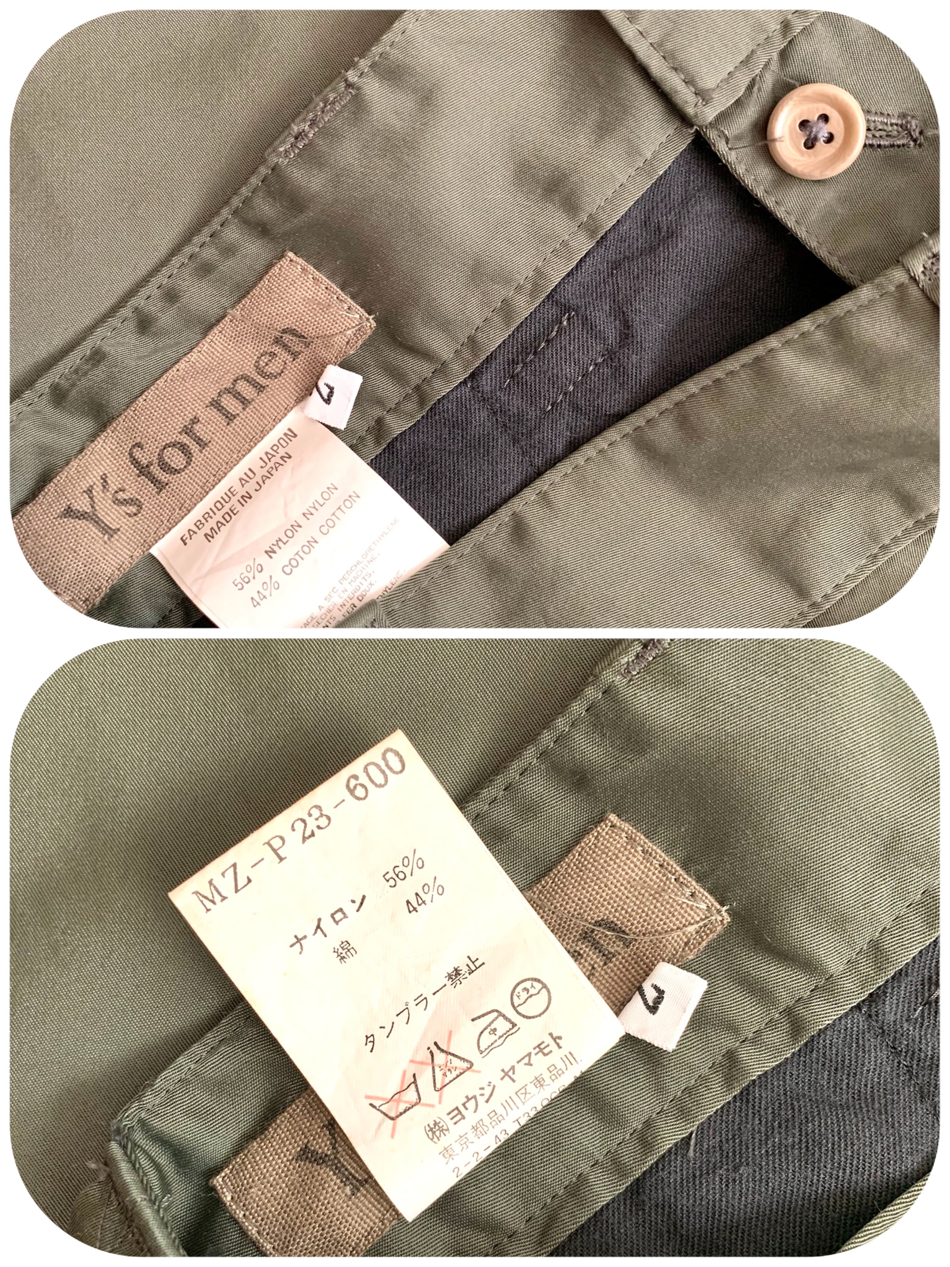 【 90s Y's for men 】Military Design Pants
