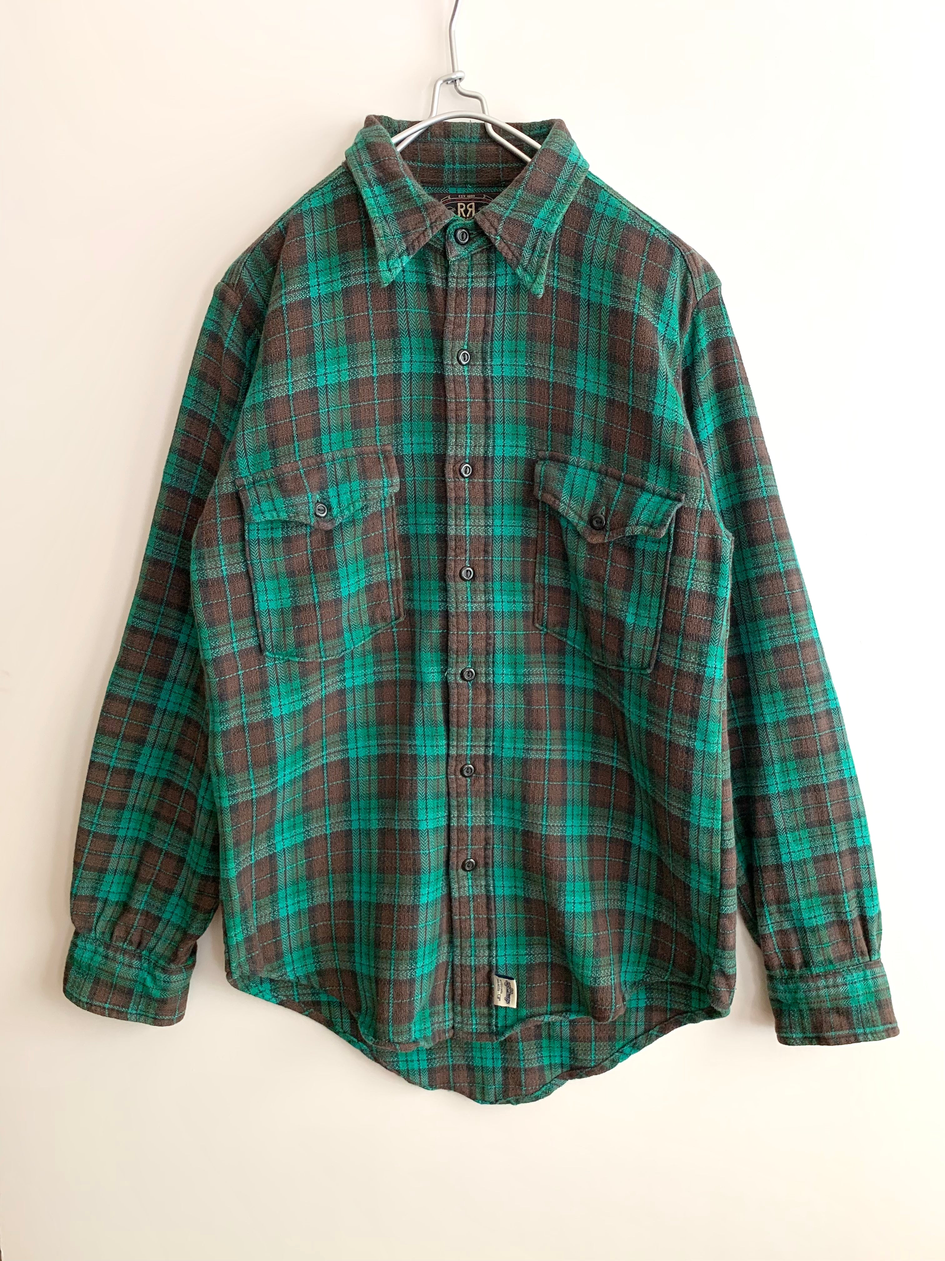 【 90s RRL Polo by Ralph Lauren 】Vintage Style Flannel Shirt