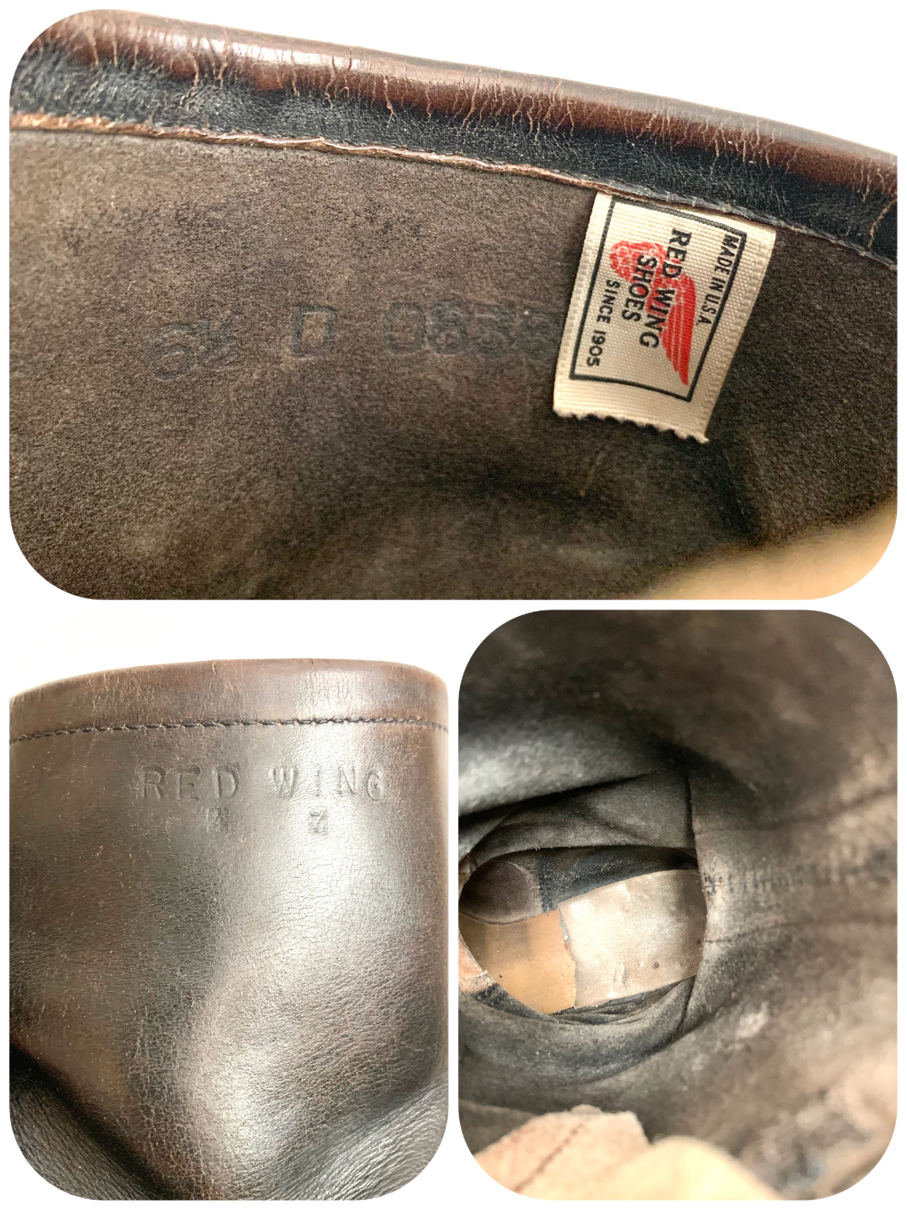 【 80s RED WING 】PT83 Brown core Engineer Boots