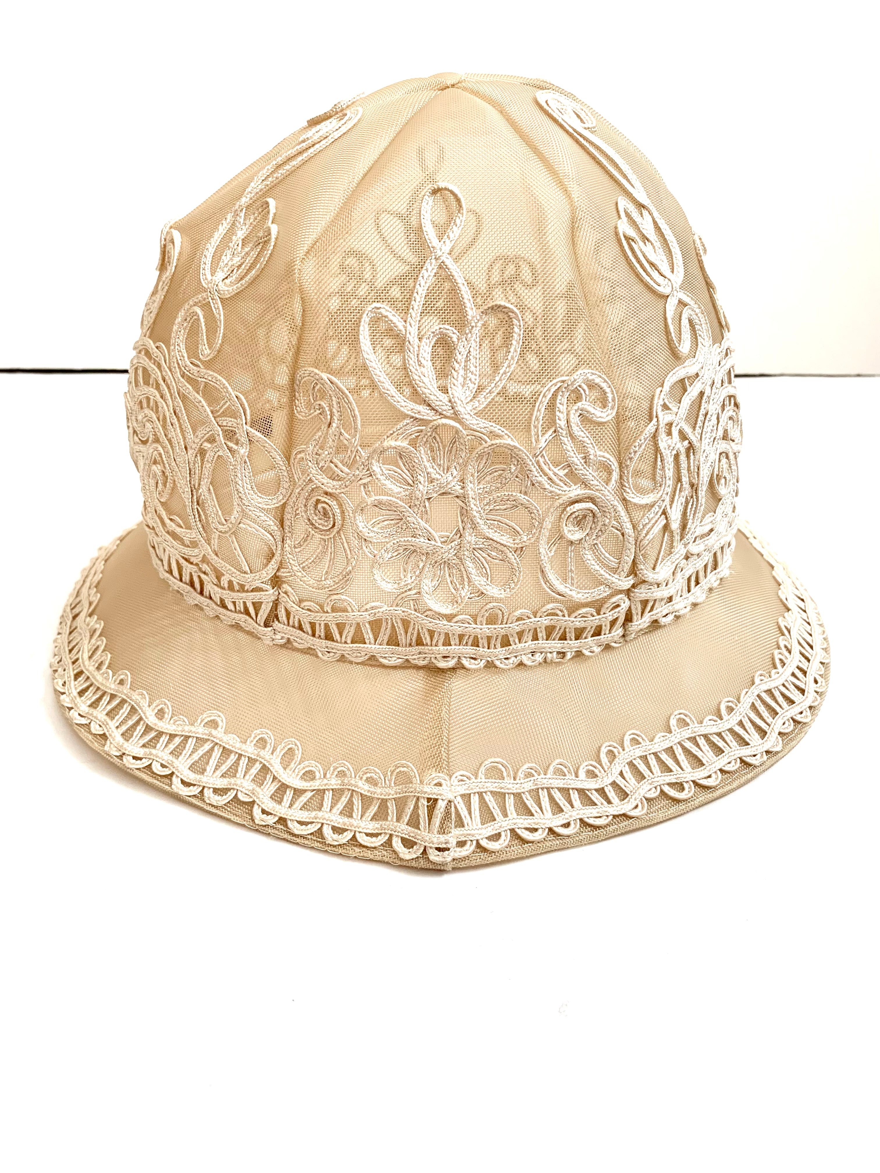 【 80s GIORGIO ARMANI 】 Lace Hat