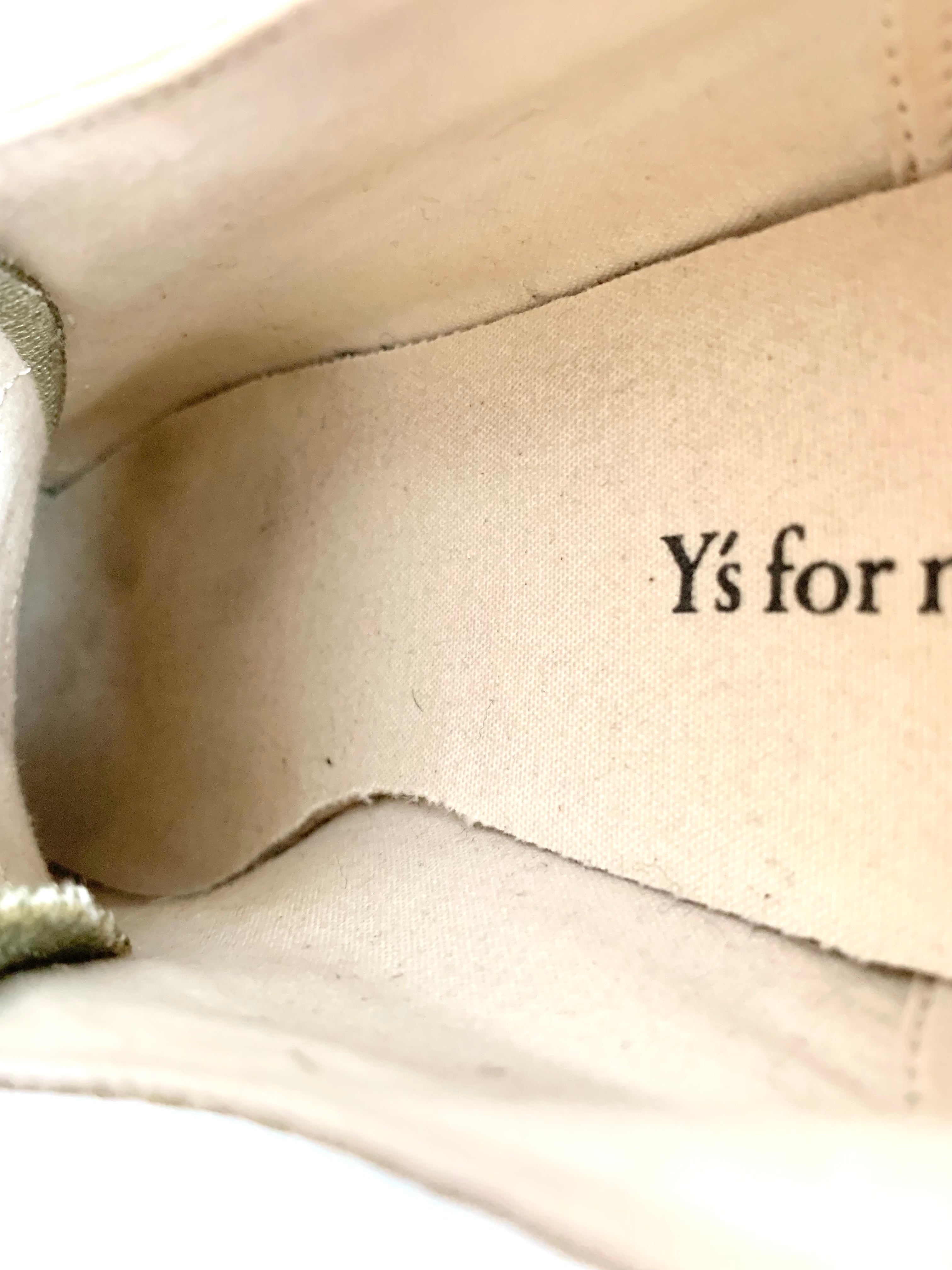 【 Y's for men 】Canvas Sneaker