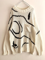 画像をギャラリービューアに読み込む, 【 Saby 】
INTARSIA C/N KNIT                                                              Hand Drowing By Tsuchida Ayumi
