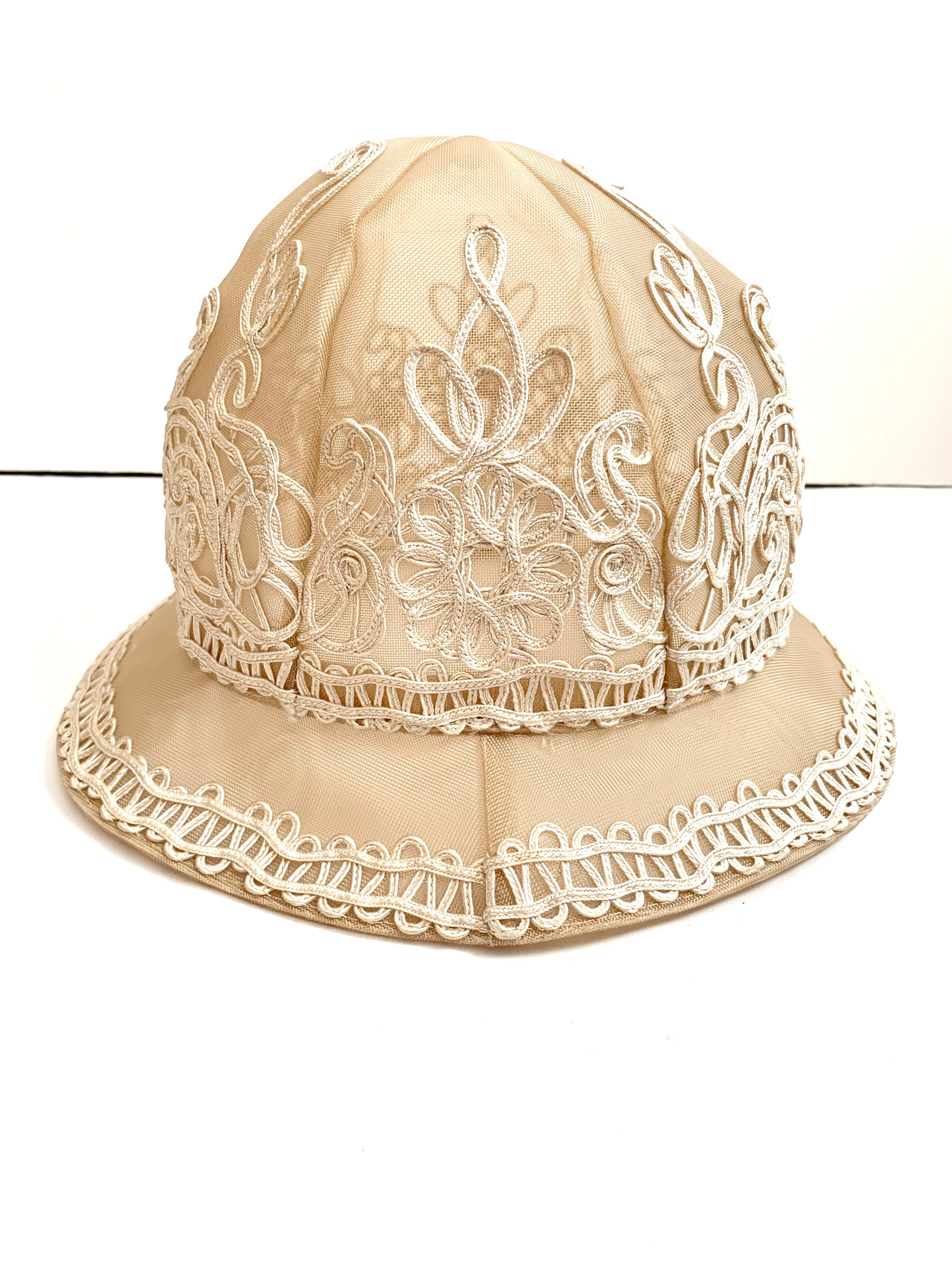 【 80s GIORGIO ARMANI 】 Lace Hat