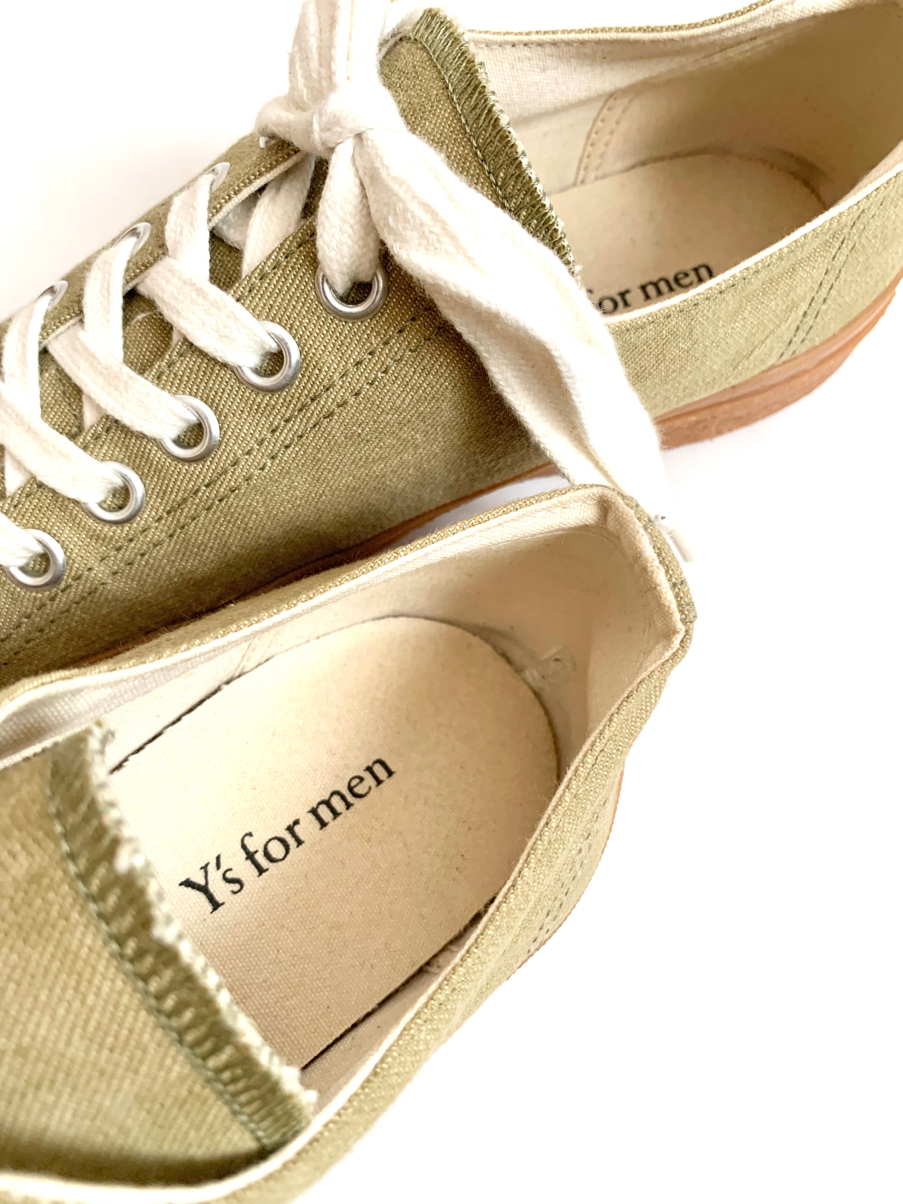 【 Y's for men 】Canvas Sneaker