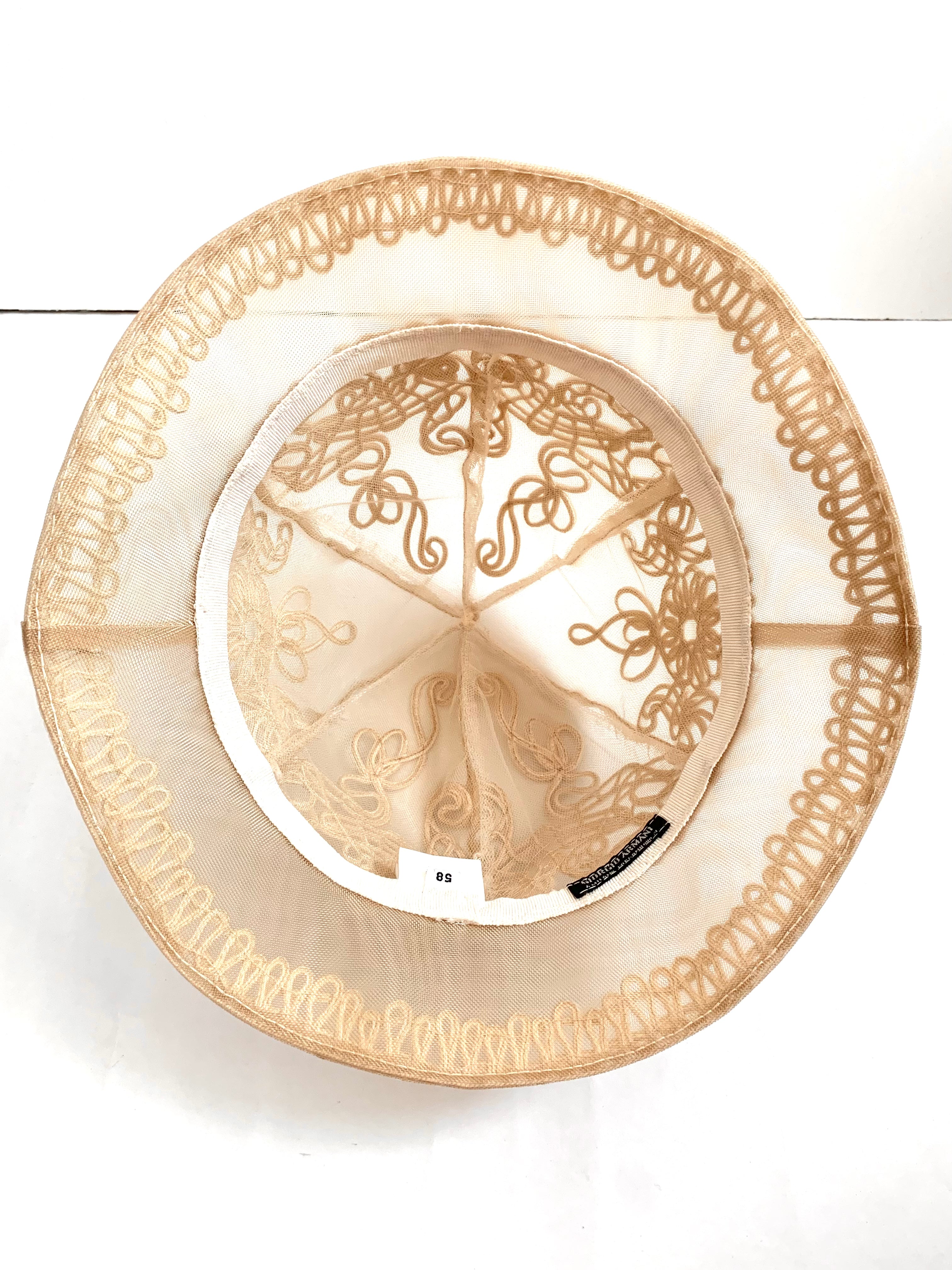 【 80s GIORGIO ARMANI 】 Lace Hat