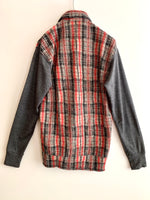 画像をギャラリービューアに読み込む, 【 COMME des GARÇONS HOMME 】Check pattern switching Knit Jacket
