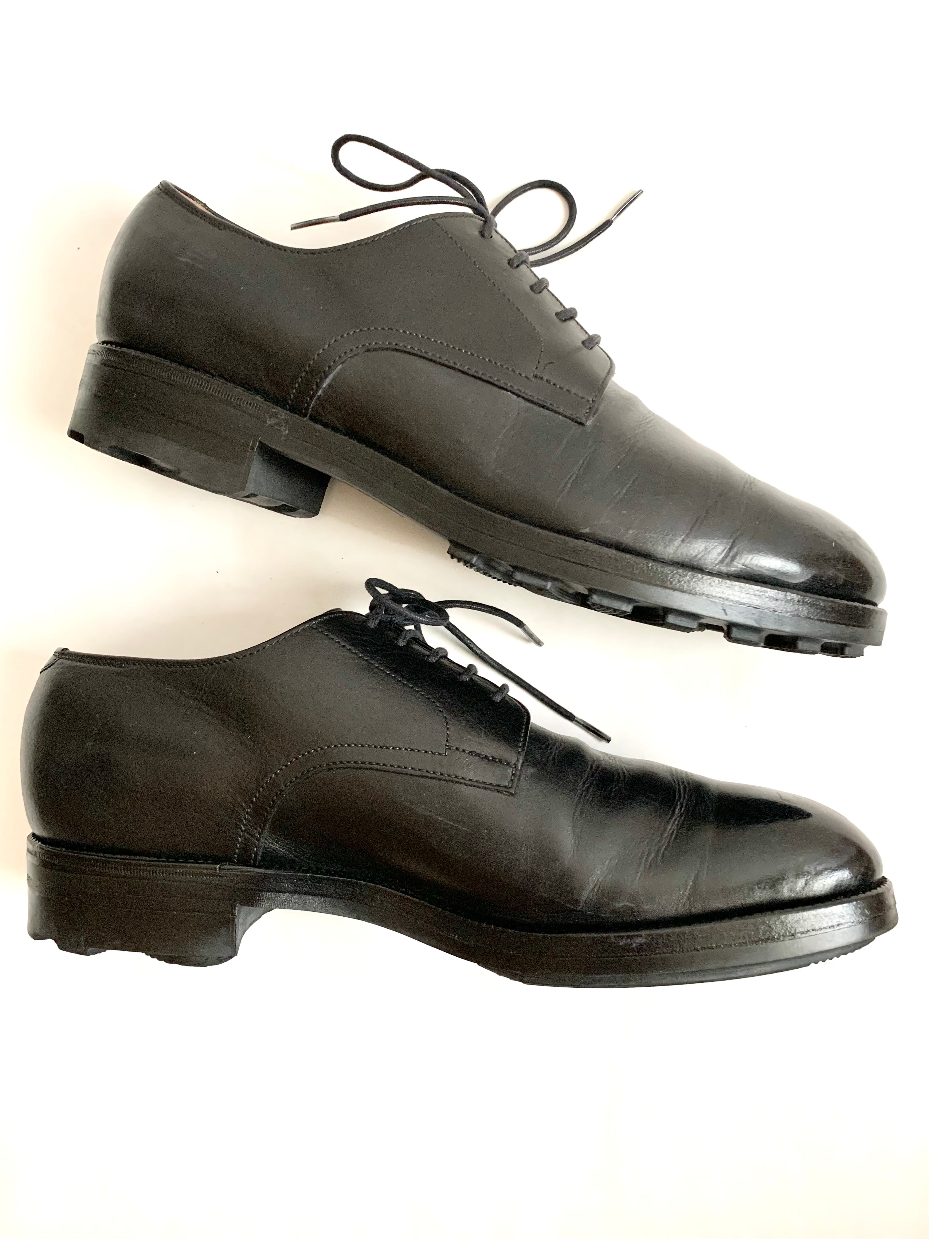 【 calzeria HOSONO 】DERBY PLAIN TOE SHOES