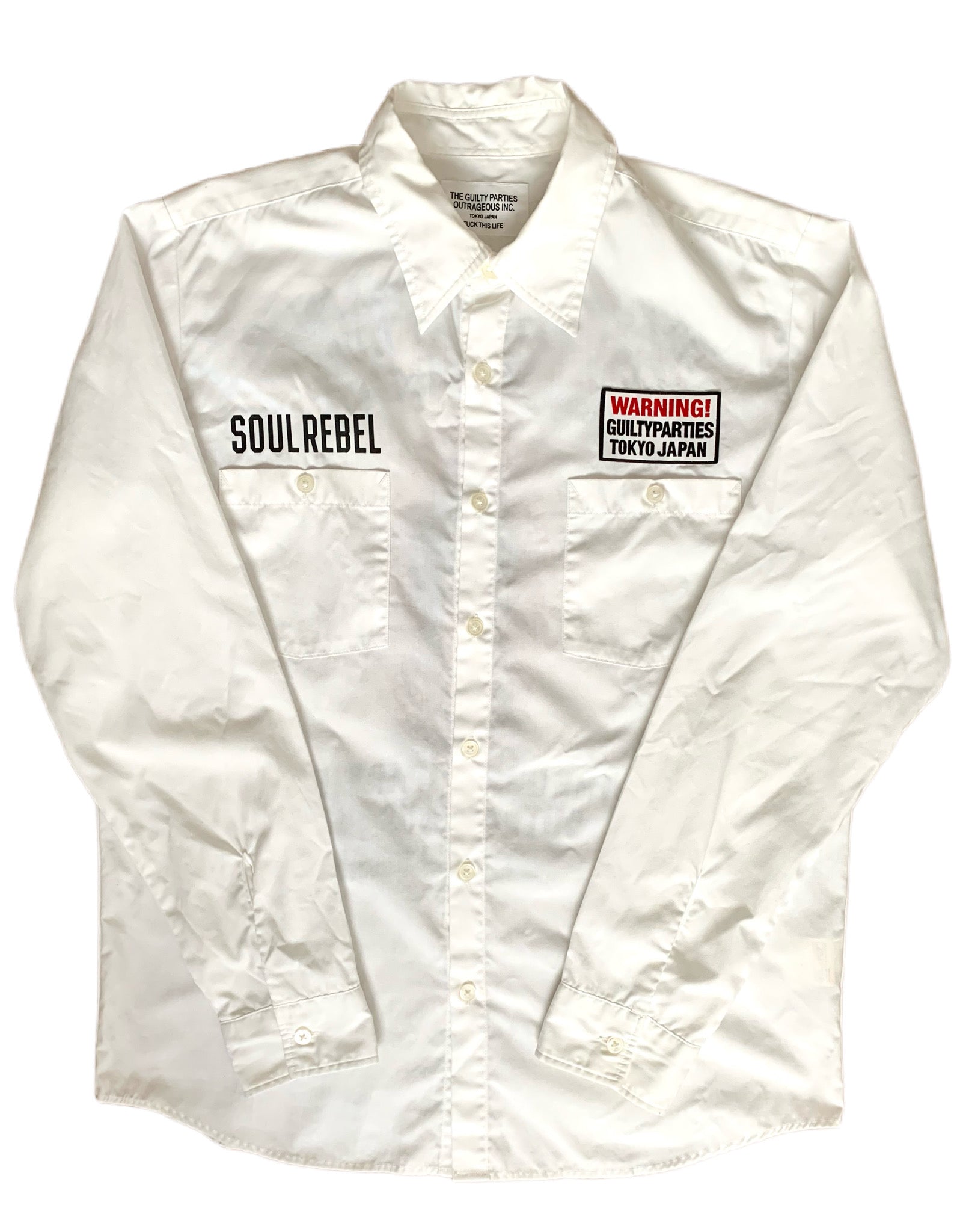 【 WACKO MARIA 】"MARIA" Print  Long Sleeve Shirts