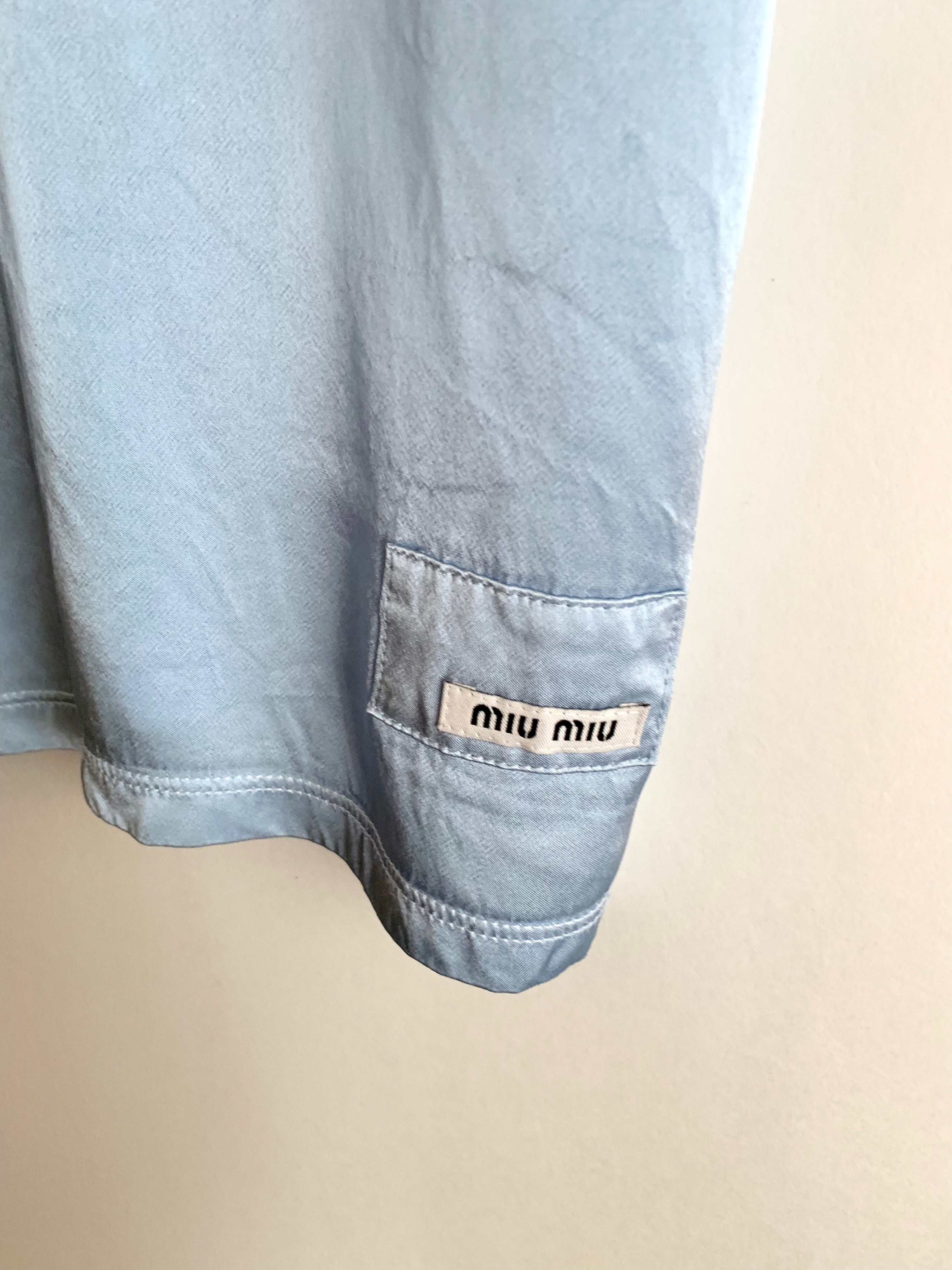 【 MIU MIU 】Schoul Design No-sleeve T-shirts