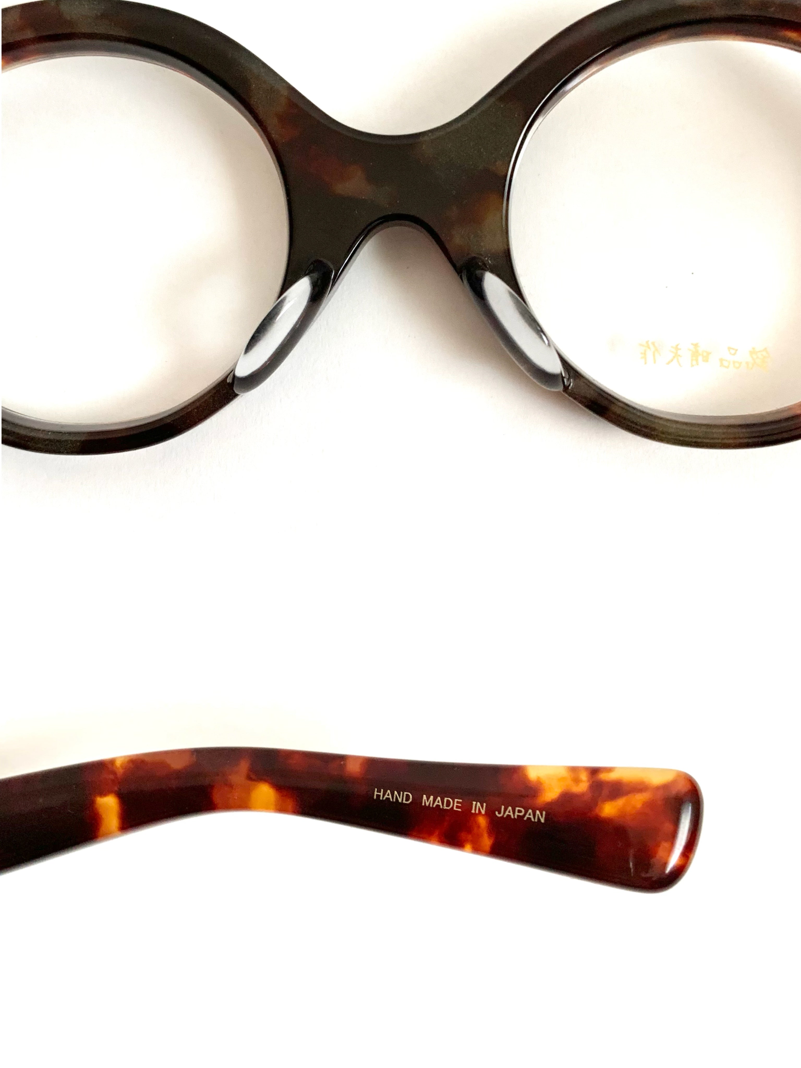 【 銘品晴夫作 】    ME-25 Celluloid Round Glass