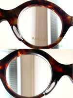 画像をギャラリービューアに読み込む, 【 銘品晴夫作 】    ME-25 Celluloid Round Glass
