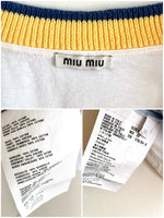 画像をギャラリービューアに読み込む, 【 MIU MIU 】Schoul Design No-sleeve T-shirts
