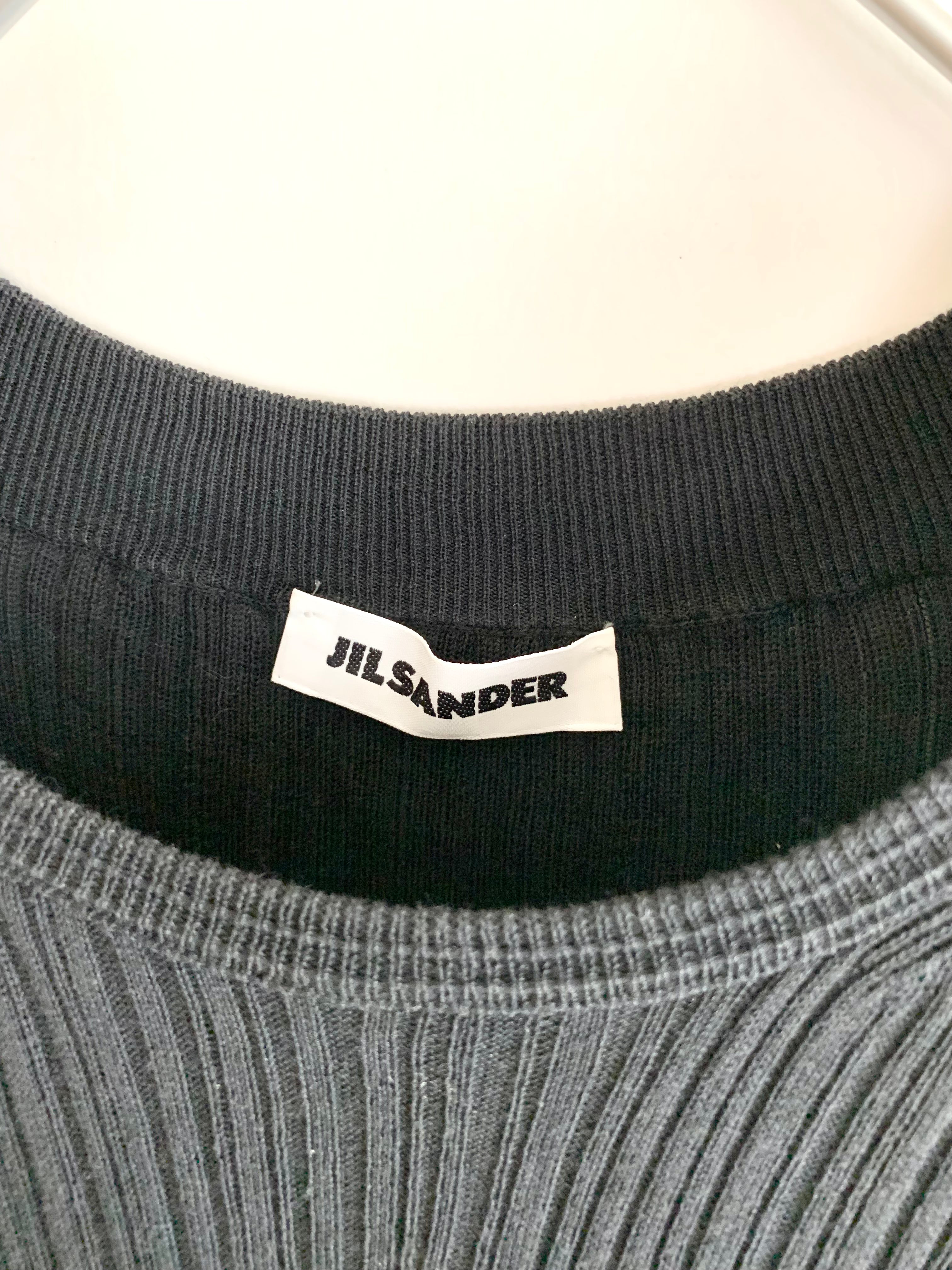 【 JIL SANDER 】Rib cut sew  Short sleeve T-shirts