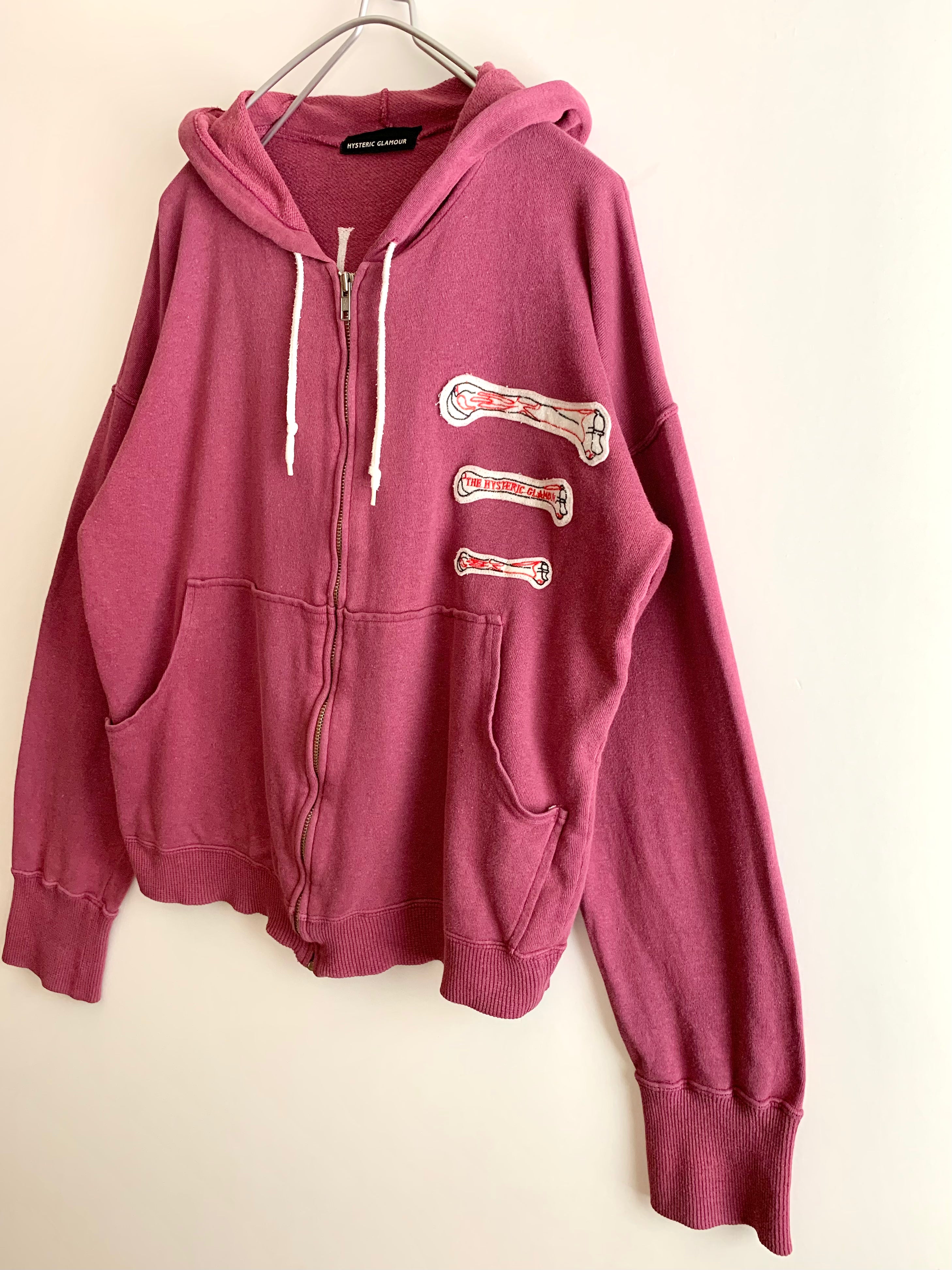 【 90s Hysteric Glamour 】Two Dogs Full Zip Hoodie