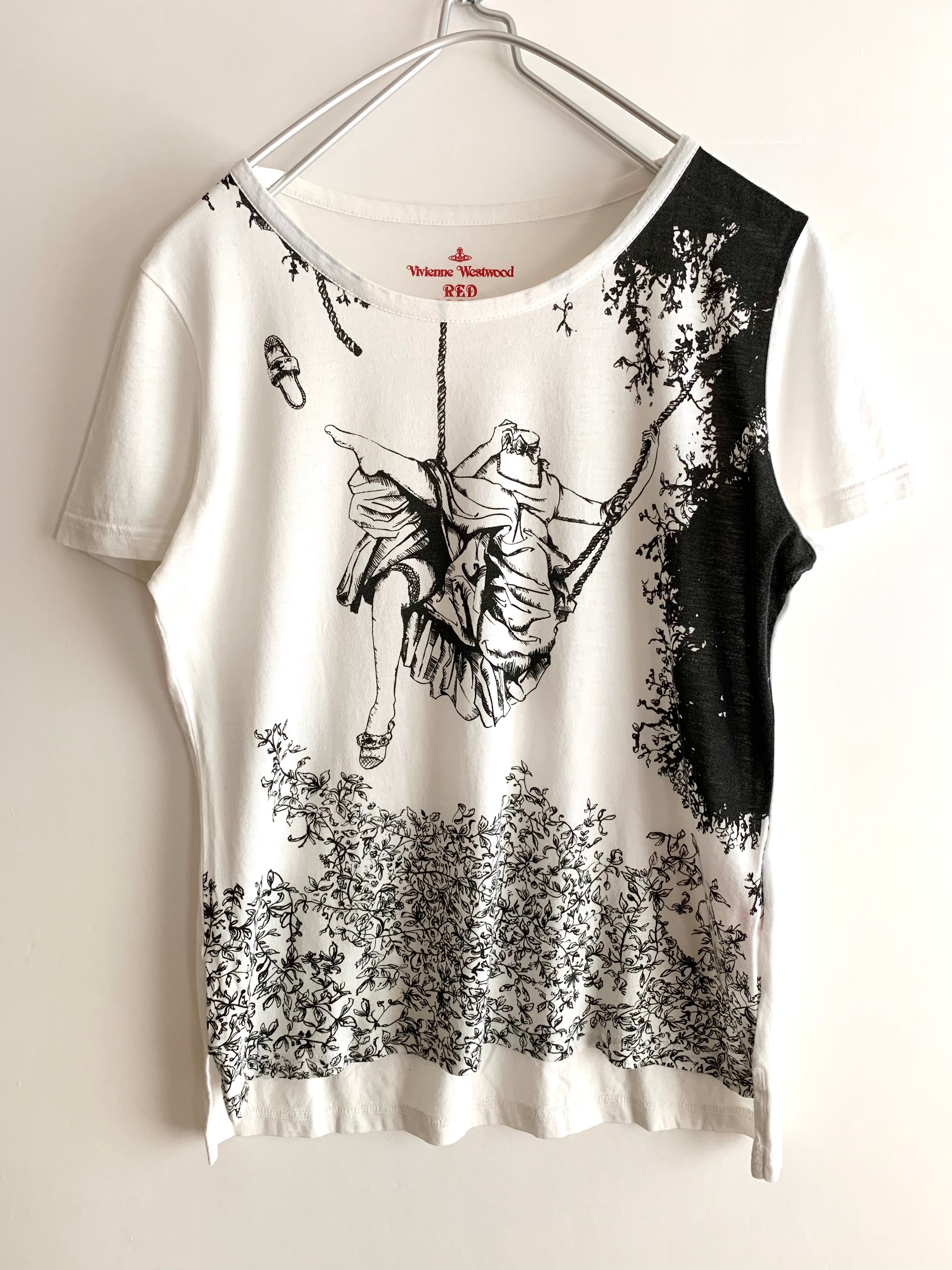 【 Vivienne Westwood Red label 】Shoe flying Headless Girl  T-shirts