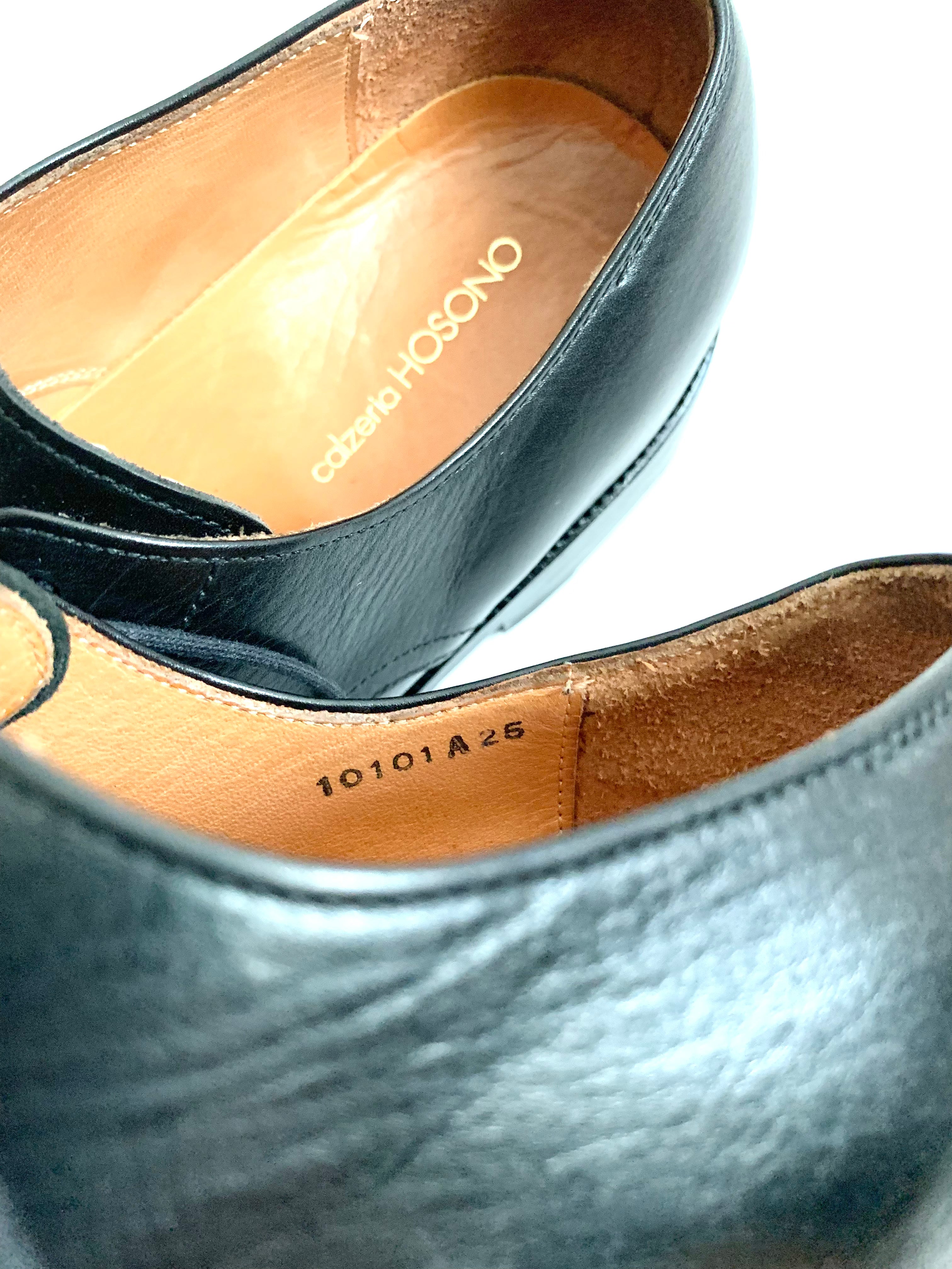 【 calzeria HOSONO 】DERBY PLAIN TOE SHOES