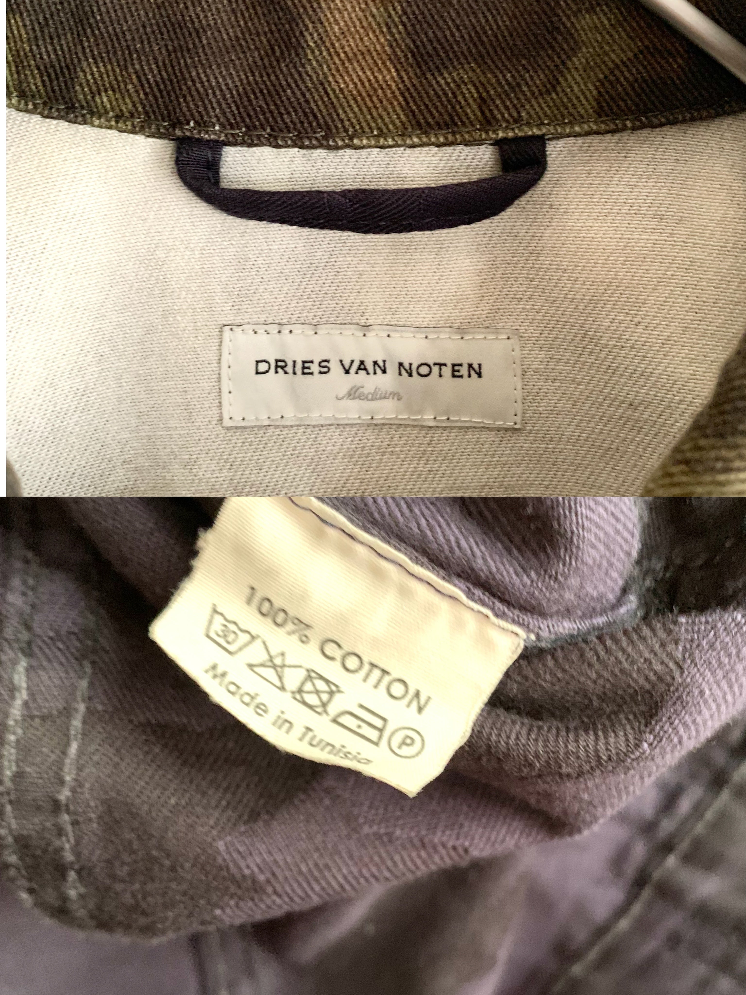 【 DRIES VAN NOTEN  】Bicolour Camouflage Jacket