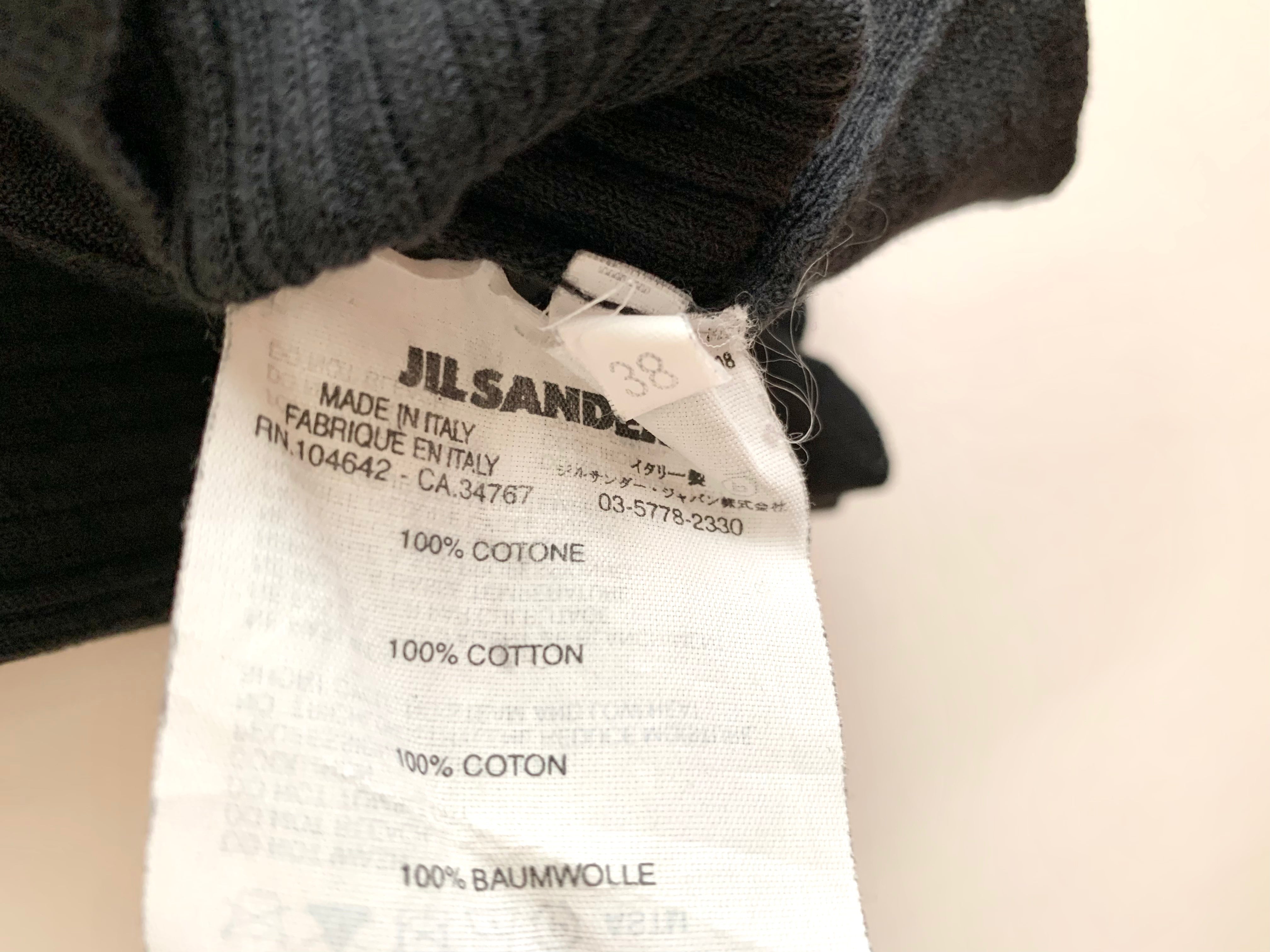 【 JIL SANDER 】Rib cut sew  Short sleeve T-shirts