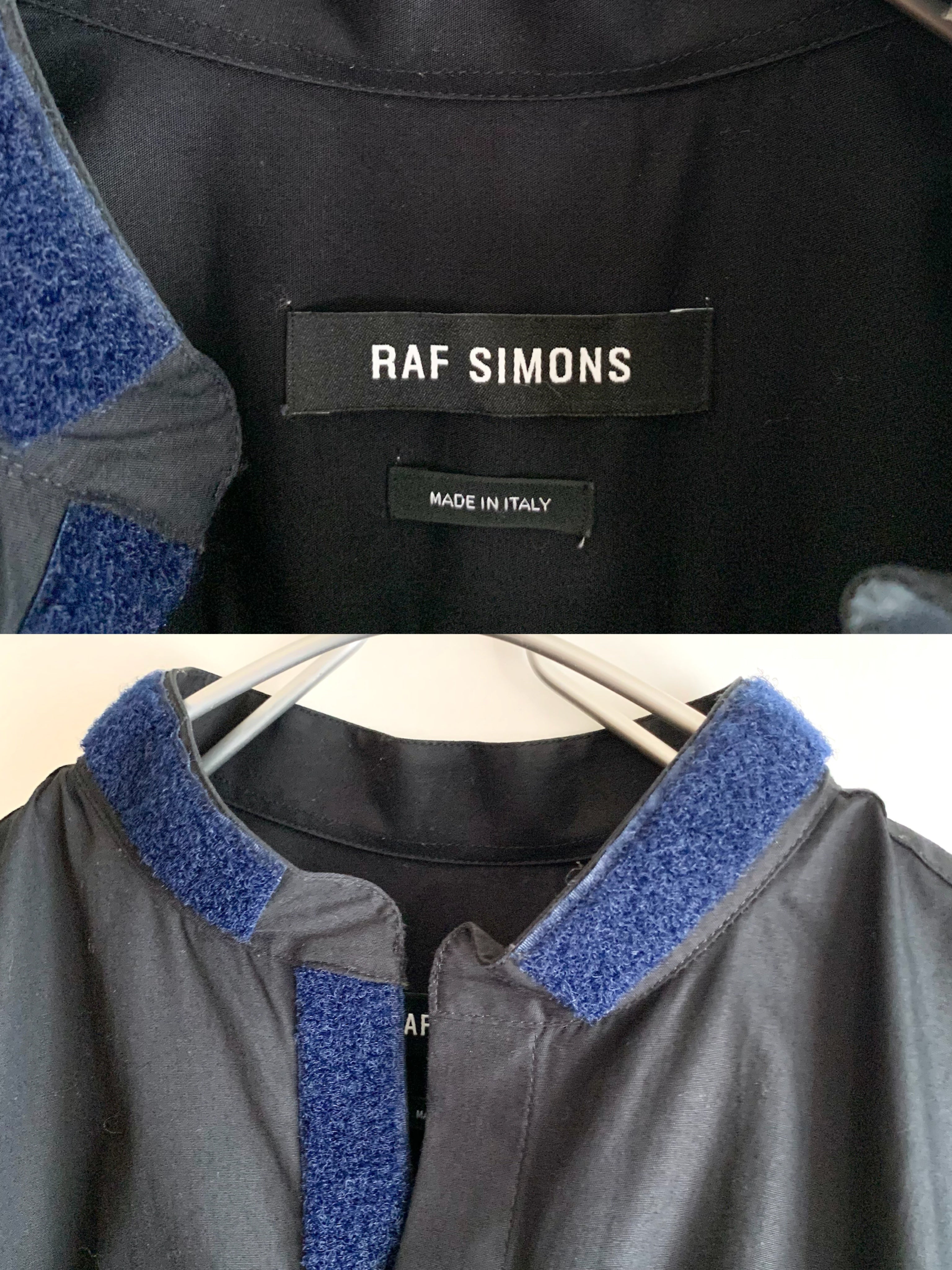 【RAF SIMONS 】Magic tape Design Shirts