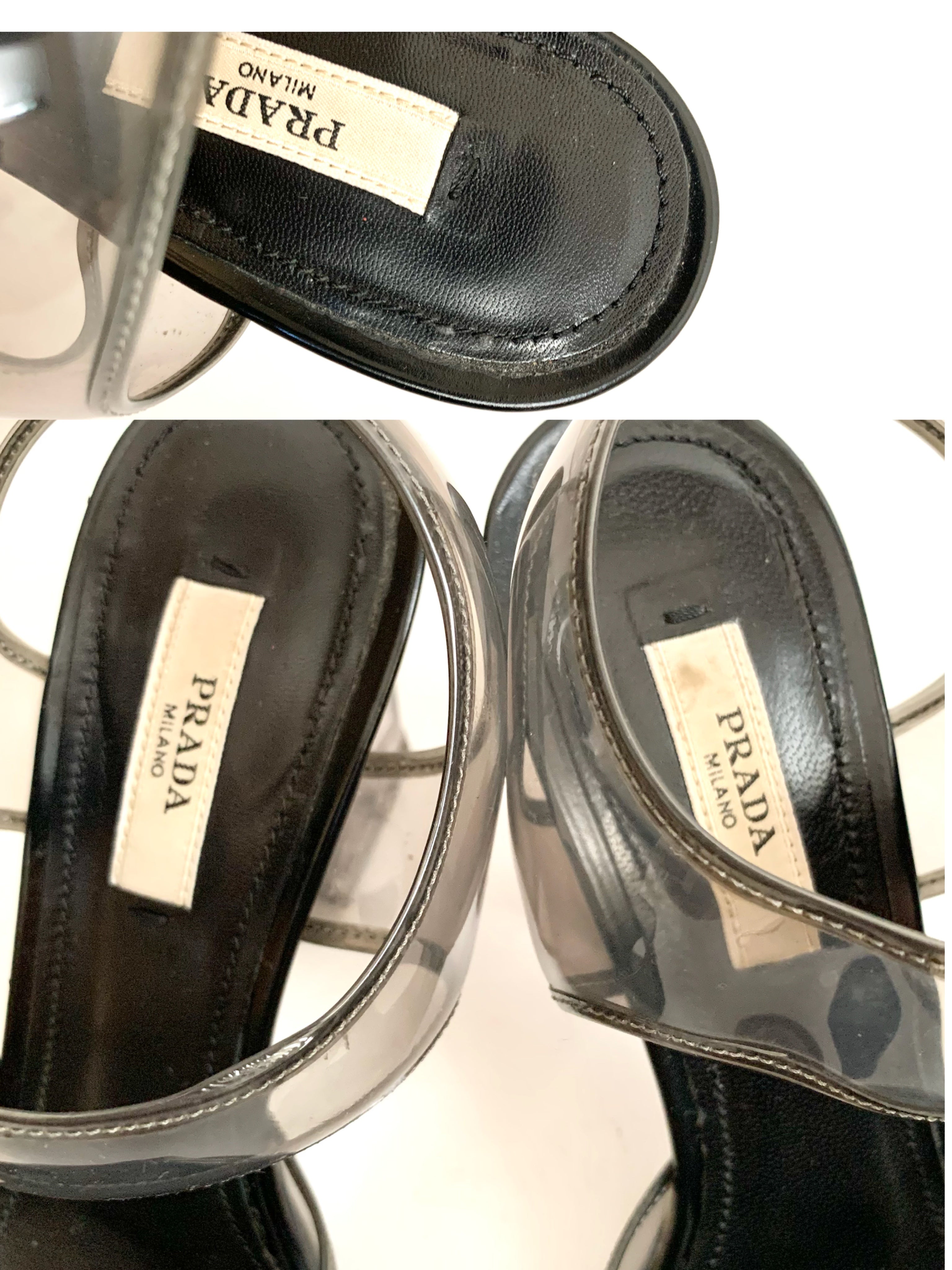 【 PRADA 】Skeleton Sandals