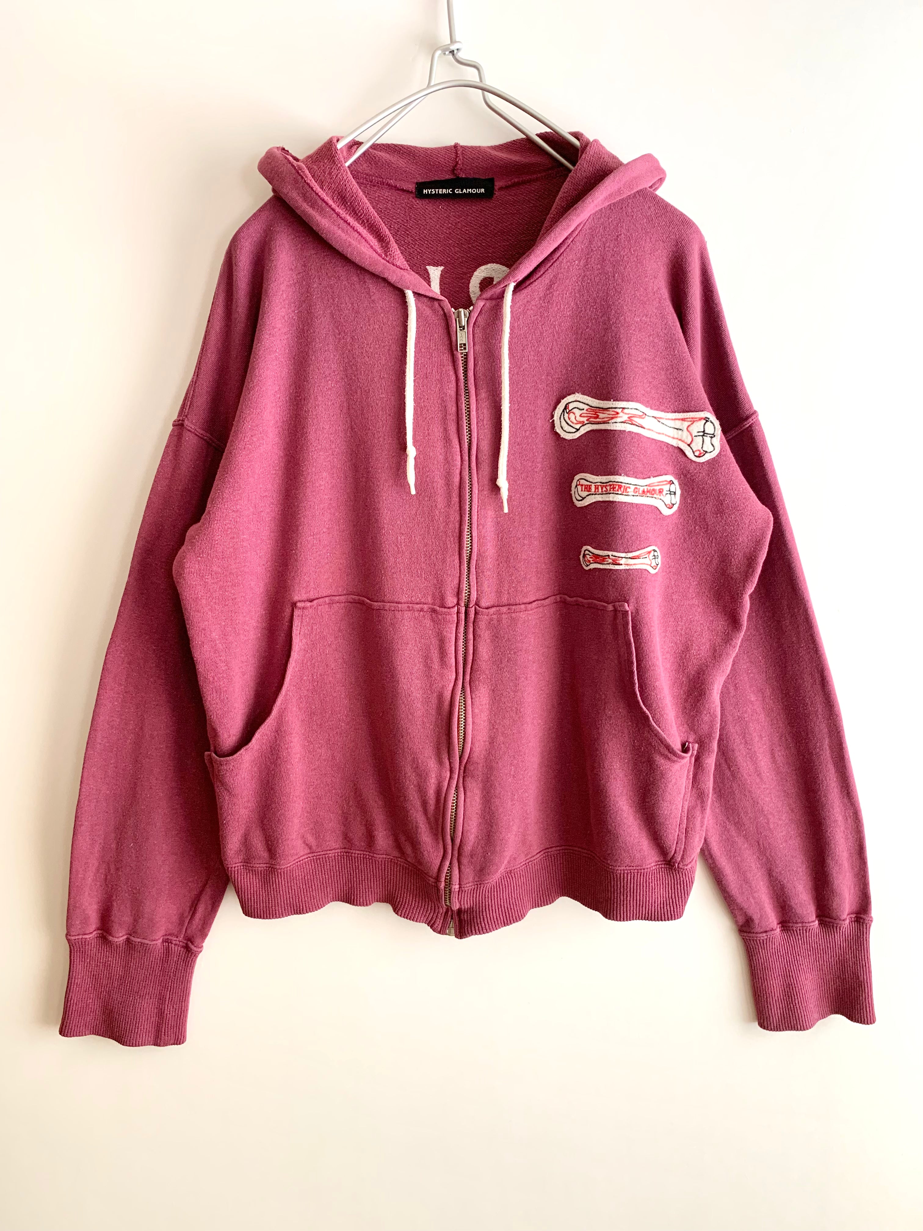 【 90s Hysteric Glamour 】Two Dogs Full Zip Hoodie