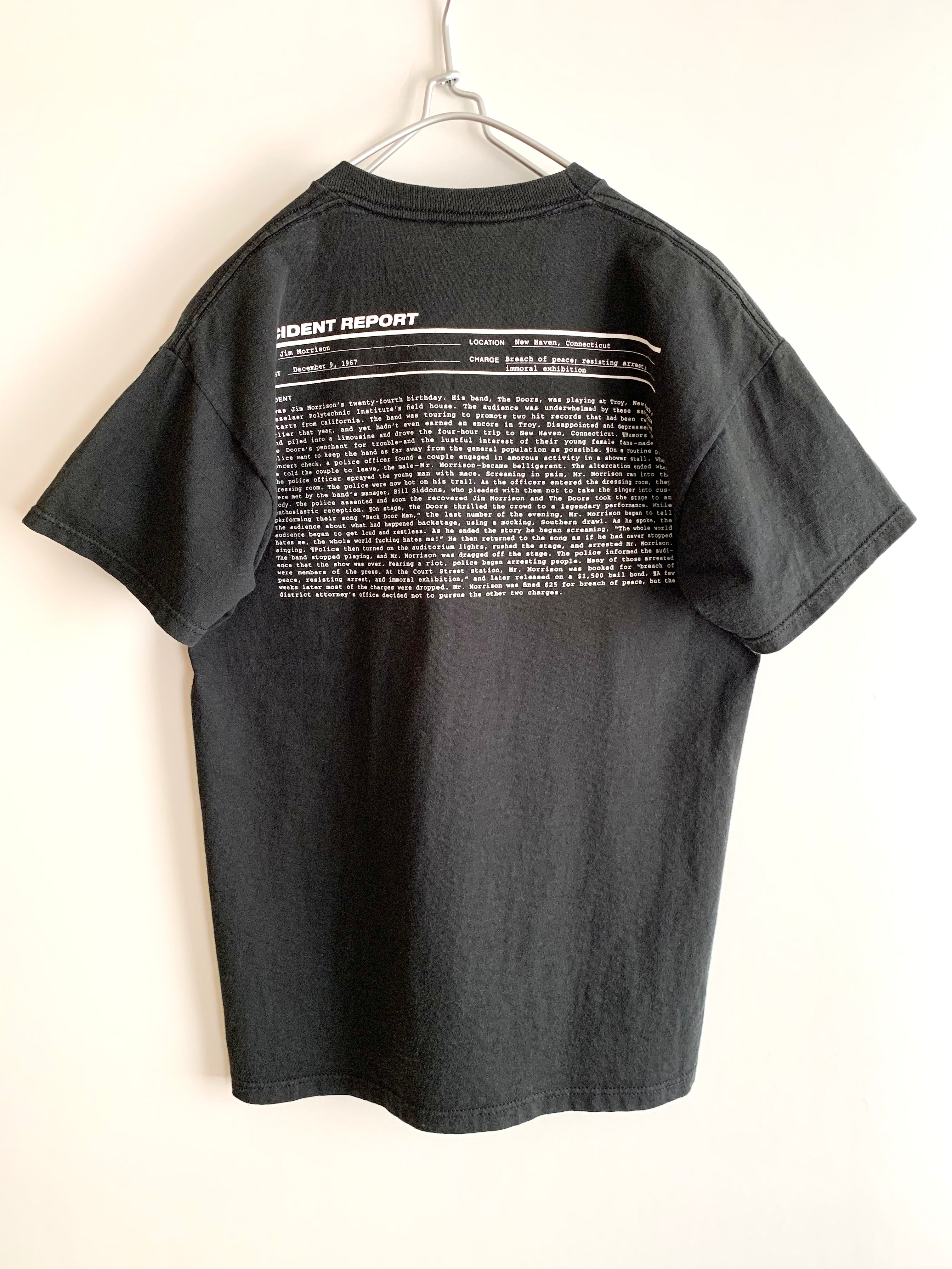 【 90s JERZEEZ 】 Jim Morrison INCIDENT REPORT T-Shirts