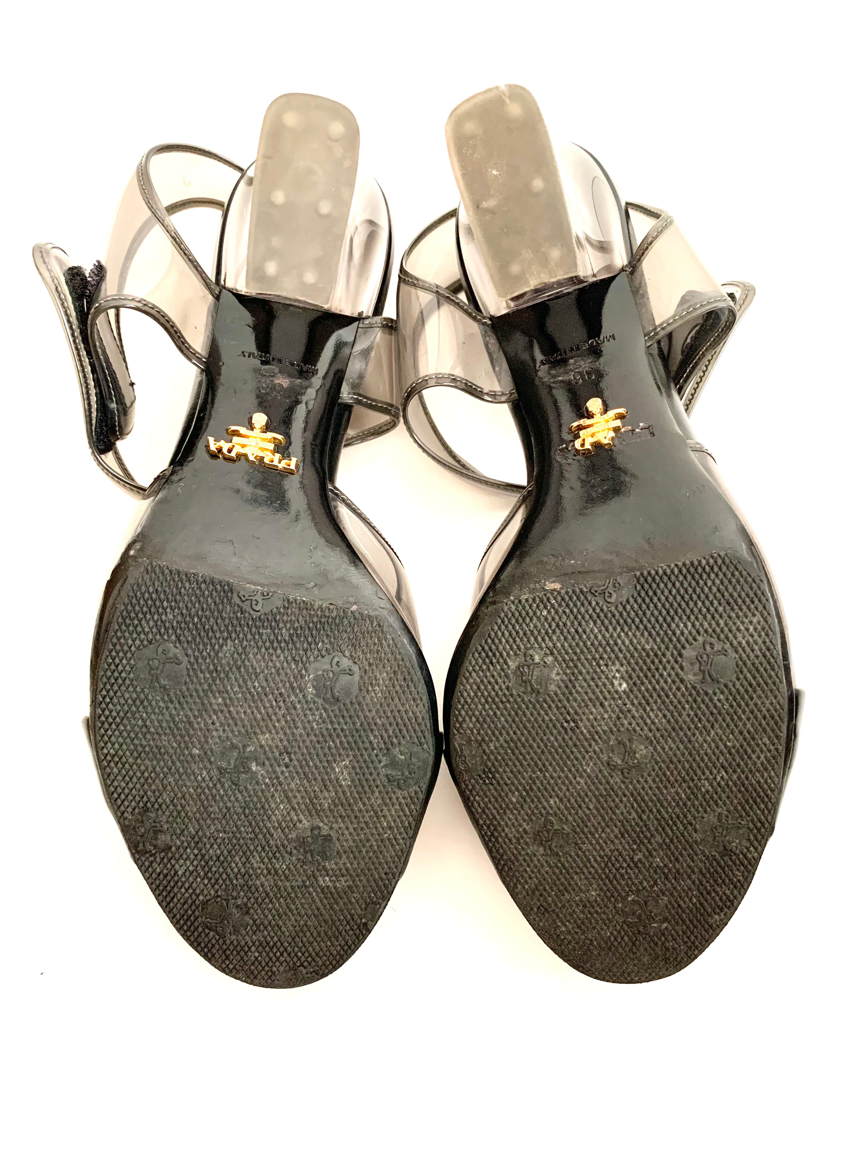 【 PRADA 】Skeleton Sandals