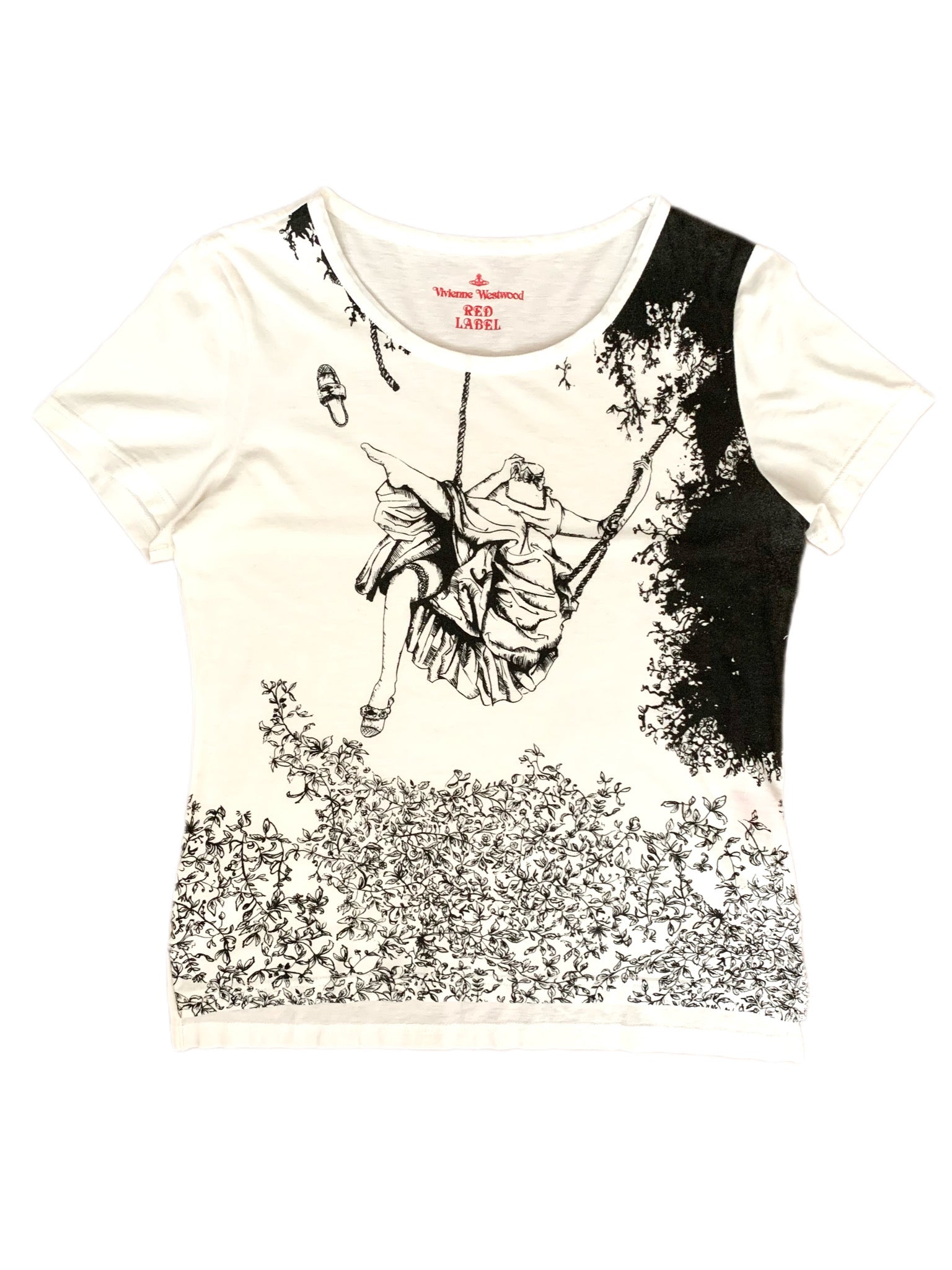【 Vivienne Westwood Red label 】Shoe flying Headless Girl  T-shirts