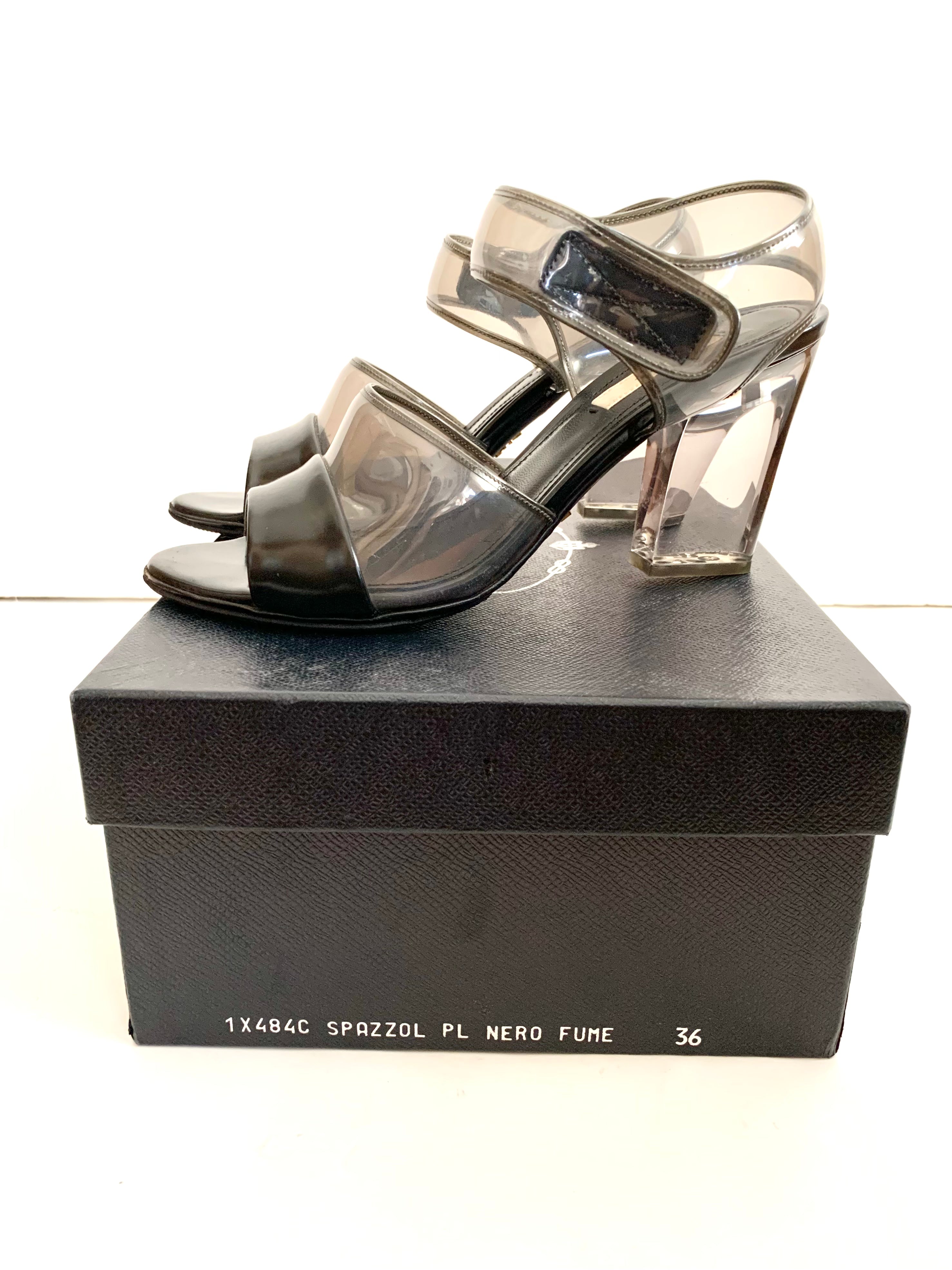 【 PRADA 】Skeleton Sandals