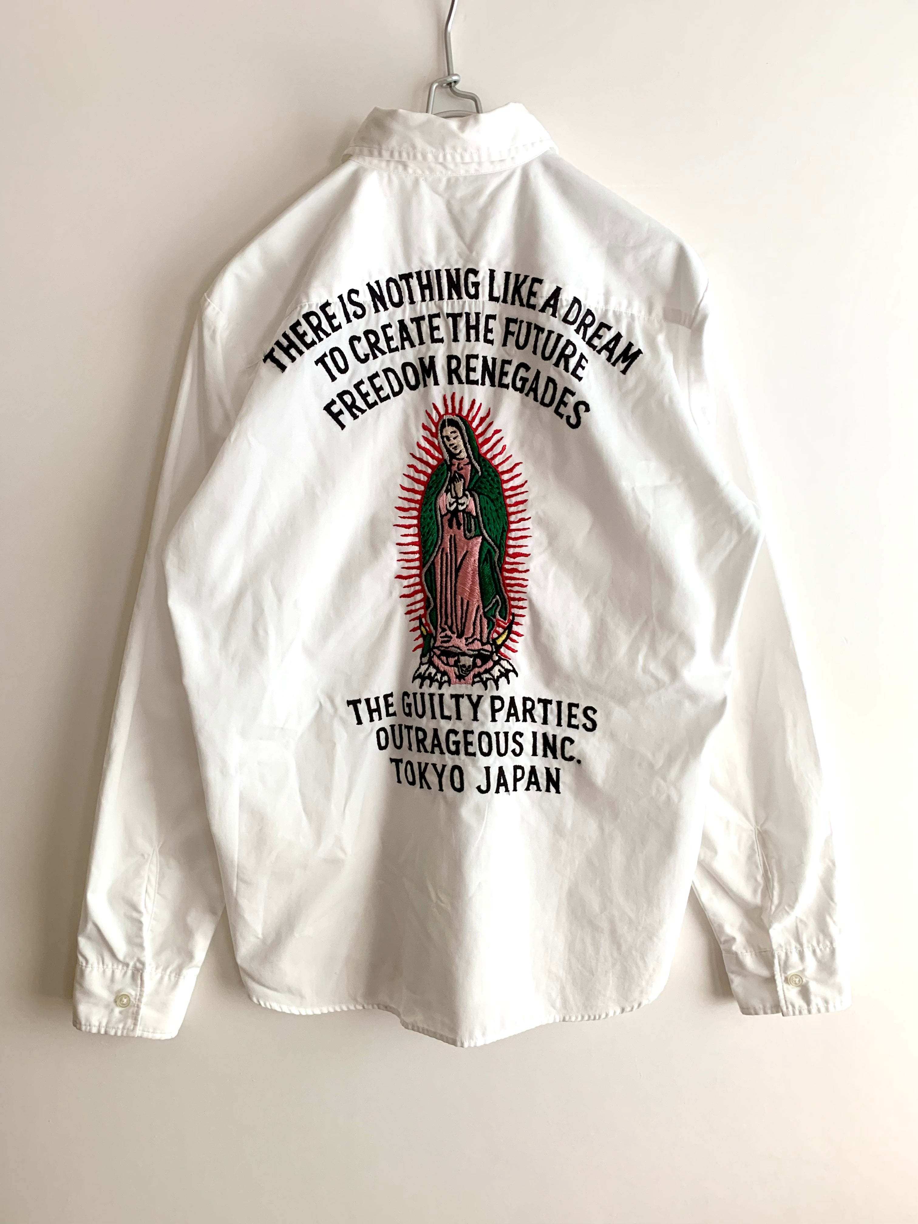 【 WACKO MARIA 】"MARIA" Print  Long Sleeve Shirts