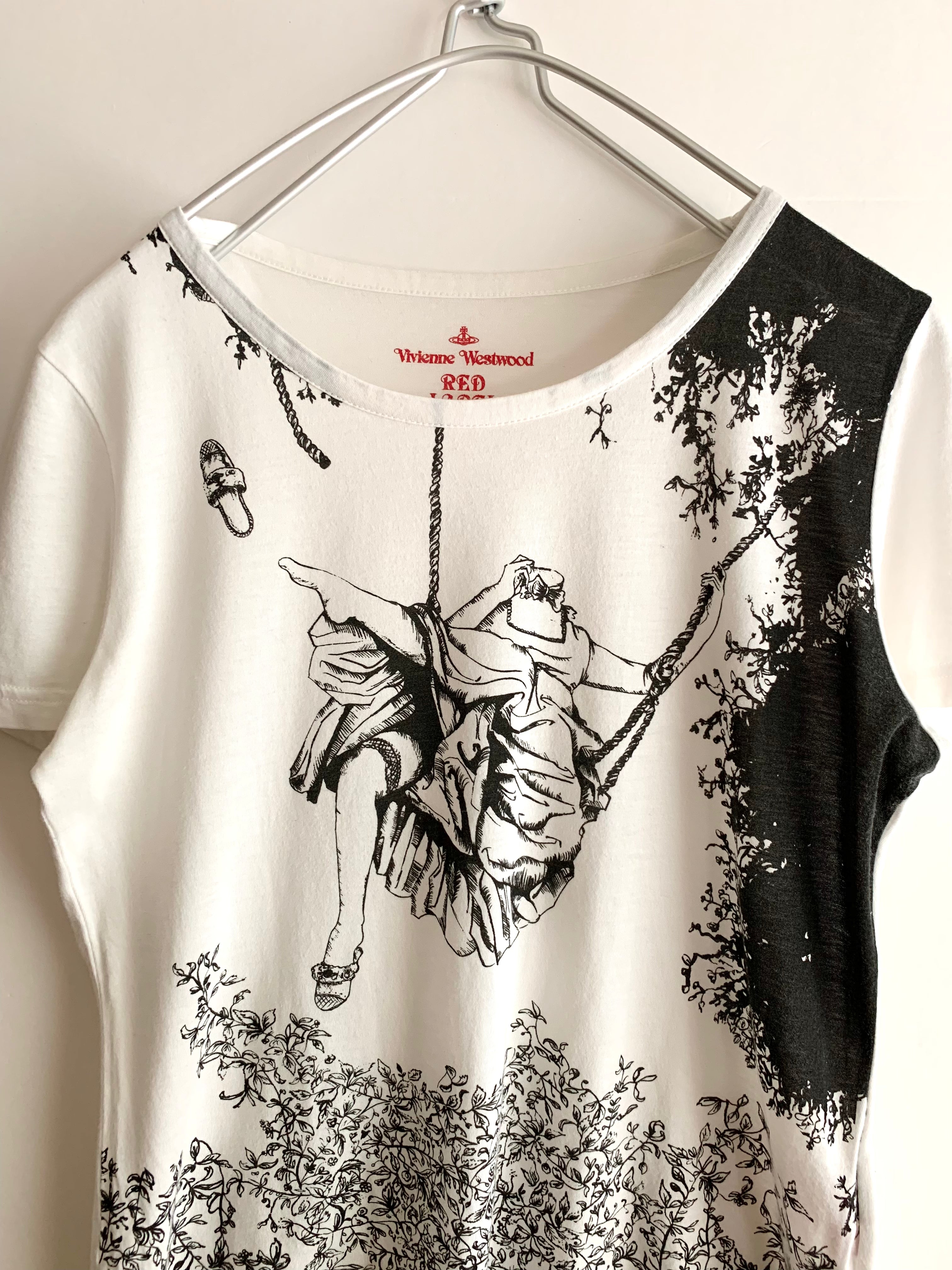 【 Vivienne Westwood Red label 】Shoe flying Headless Girl  T-shirts