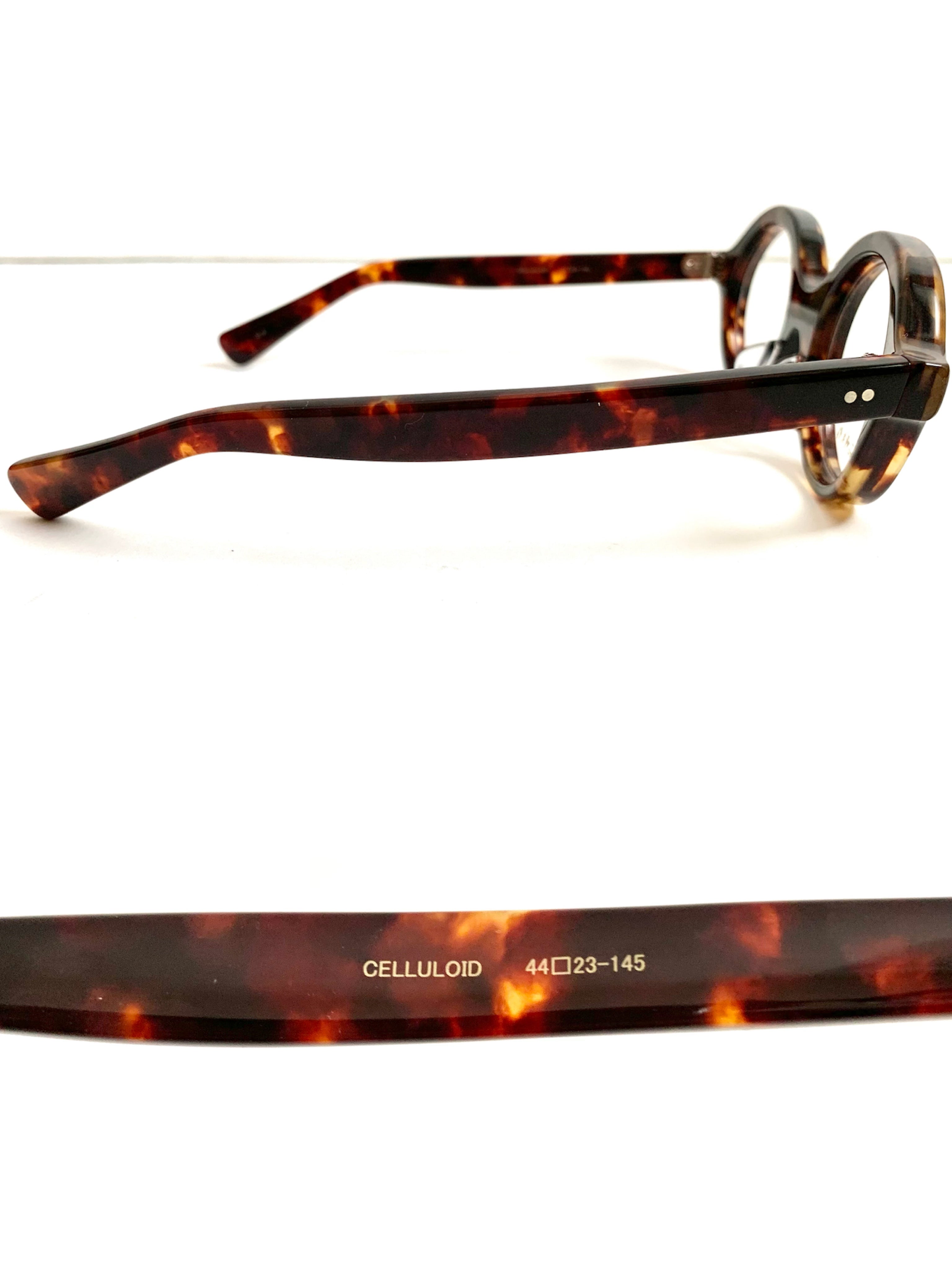 【 銘品晴夫作 】    ME-25 Celluloid Round Glass