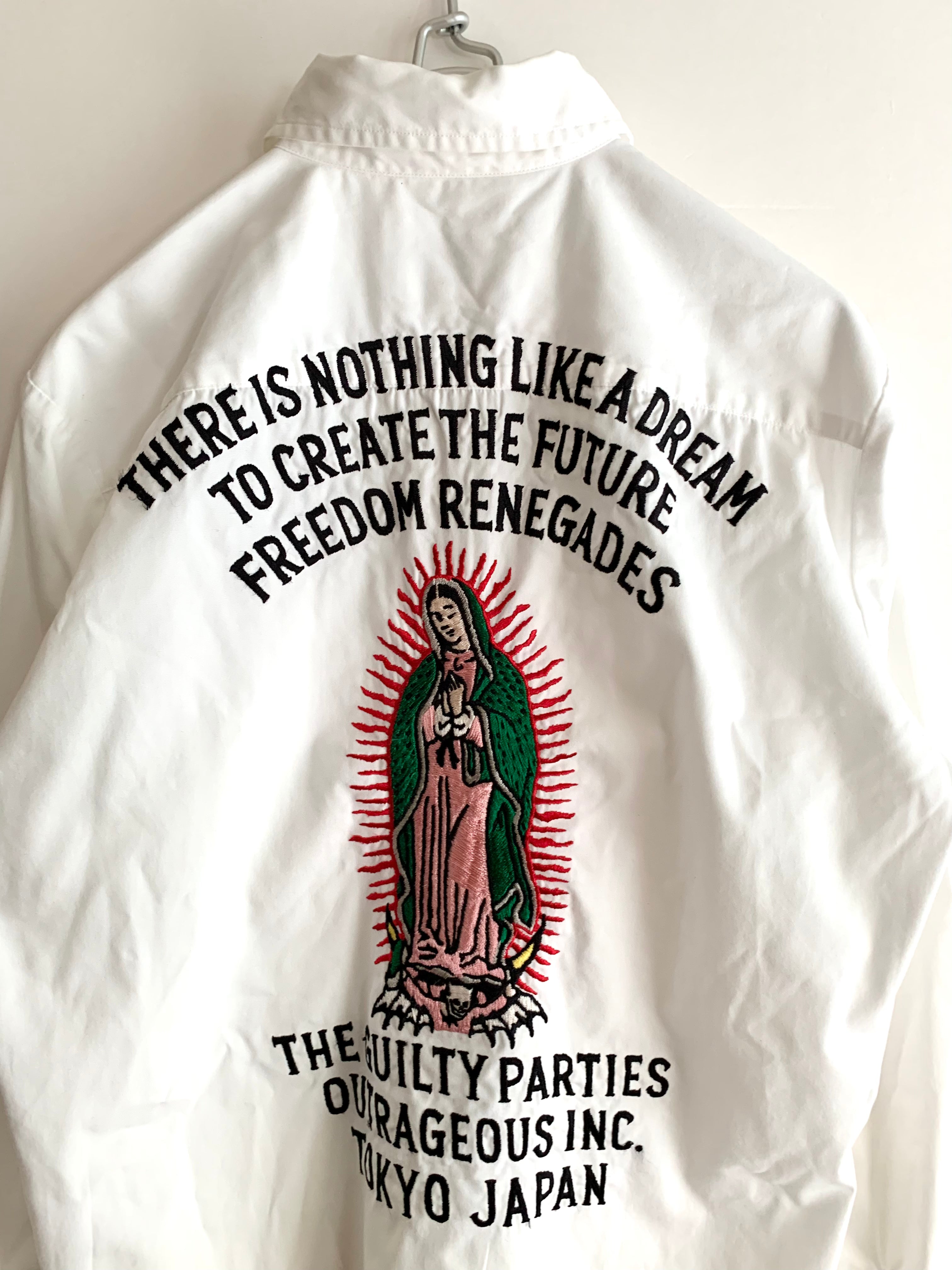 【 WACKO MARIA 】"MARIA" Print  Long Sleeve Shirts