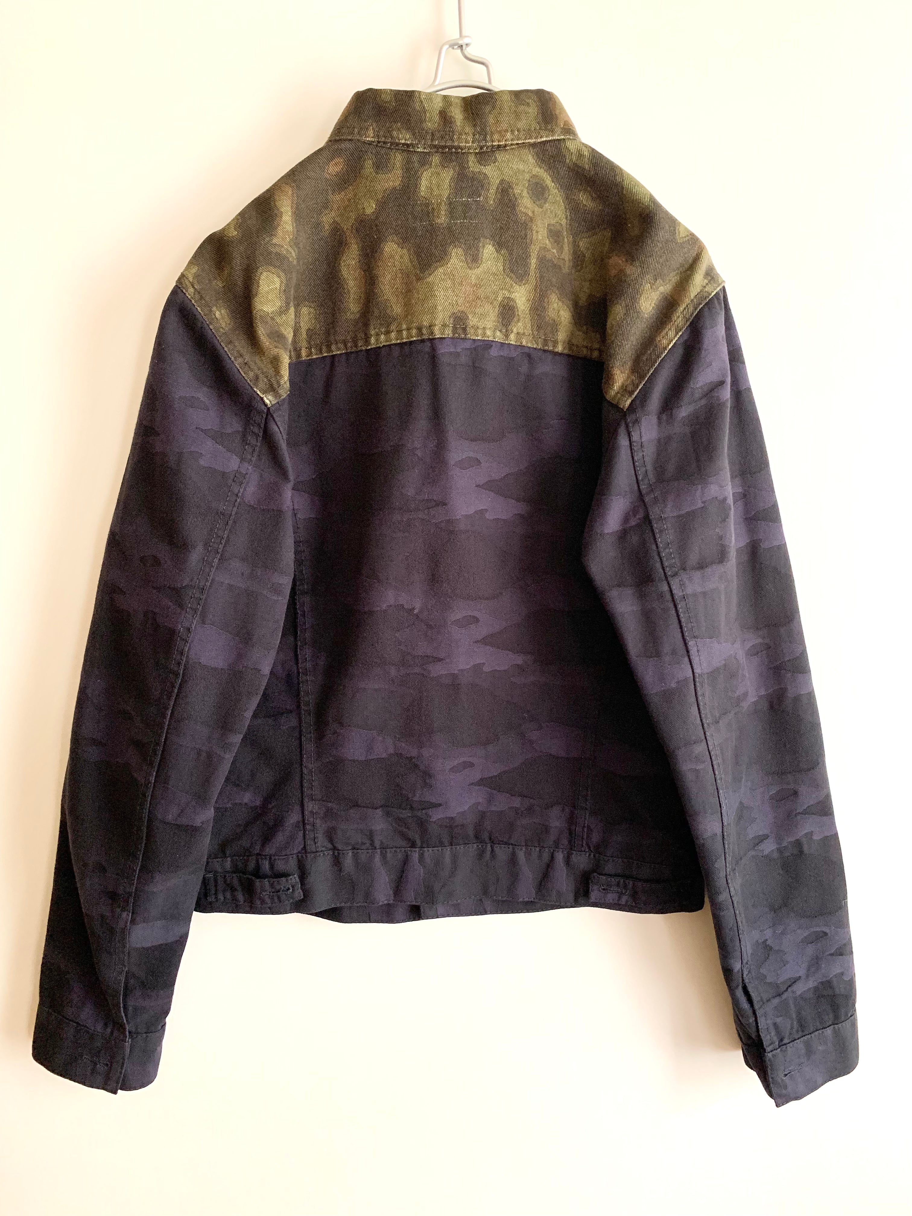 【 DRIES VAN NOTEN  】Bicolour Camouflage Jacket