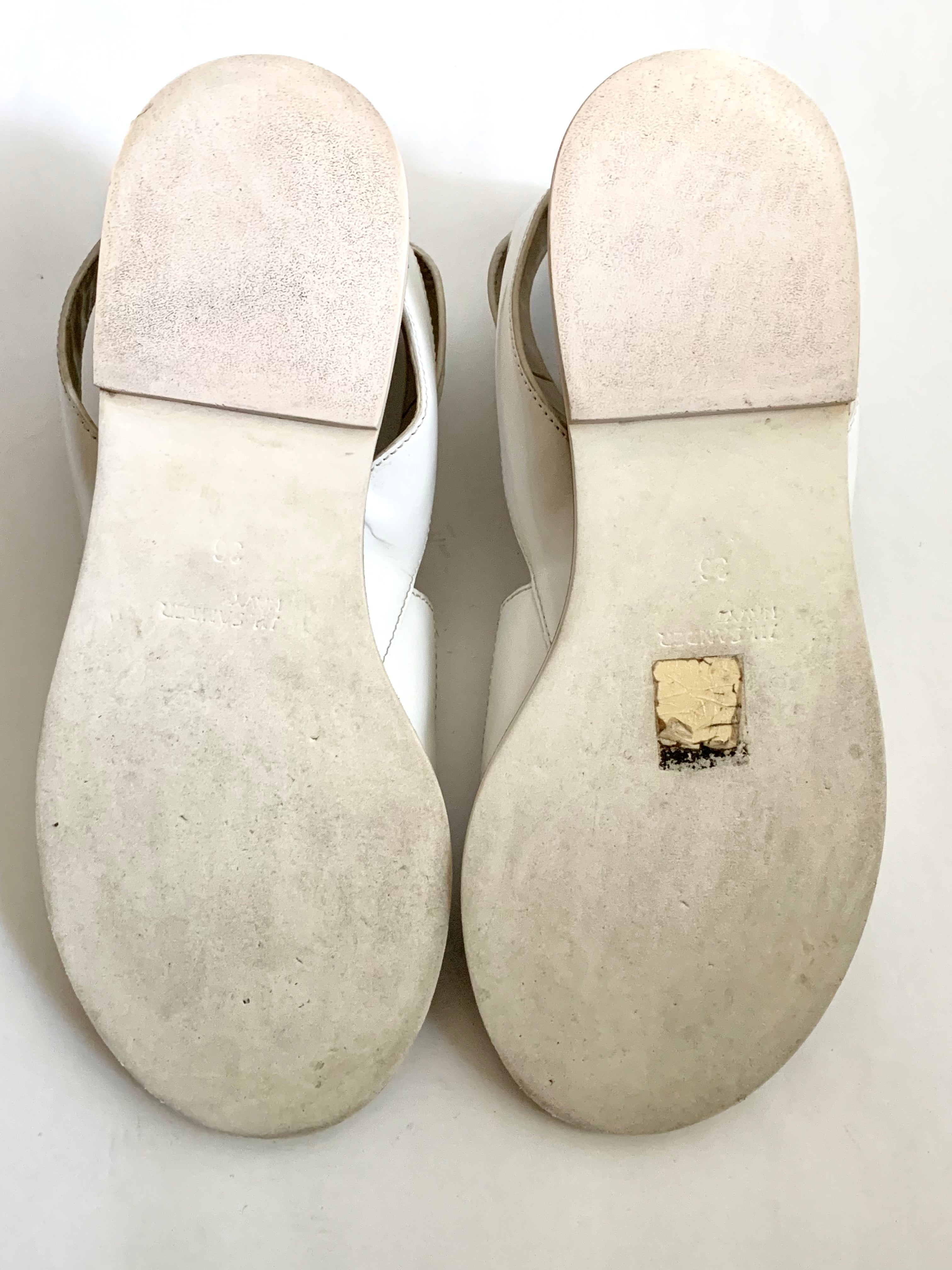 【 JIL SANDER NAVY 】Leather sandals