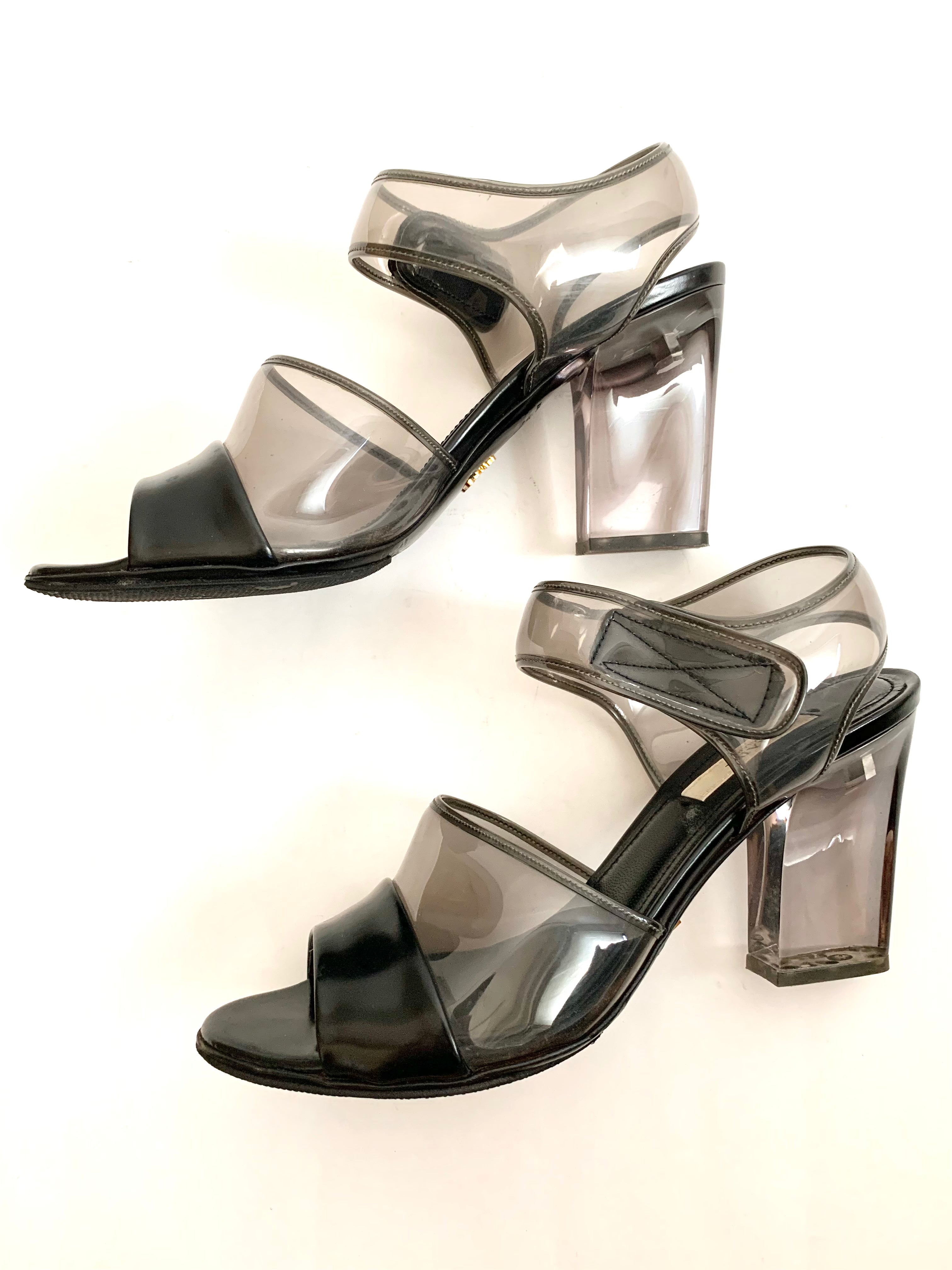 【 PRADA 】Skeleton Sandals