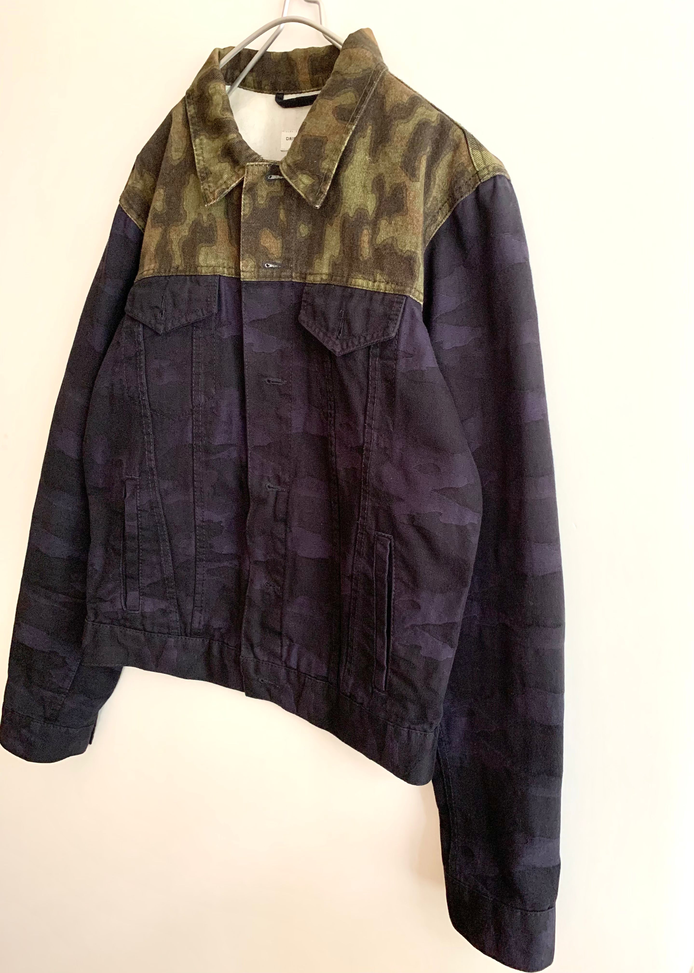 【 DRIES VAN NOTEN  】Bicolour Camouflage Jacket
