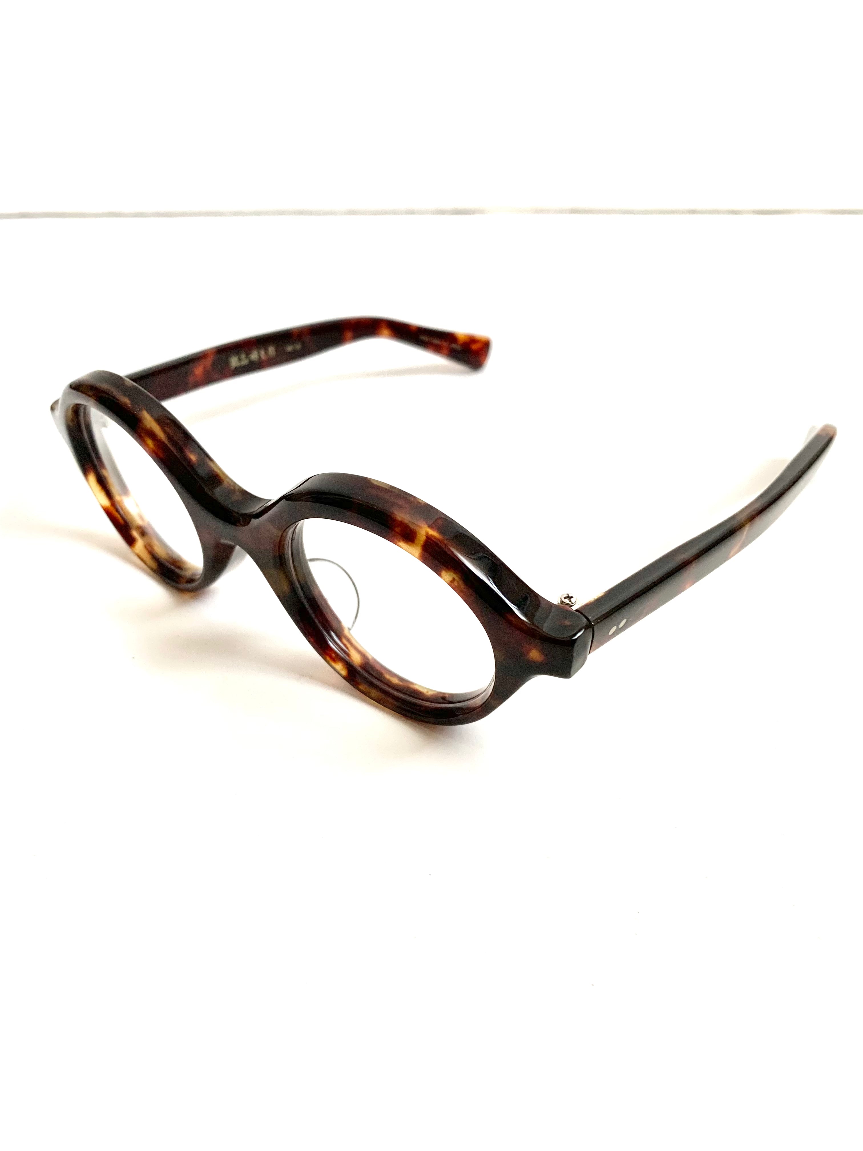 【 銘品晴夫作 】    ME-25 Celluloid Round Glass