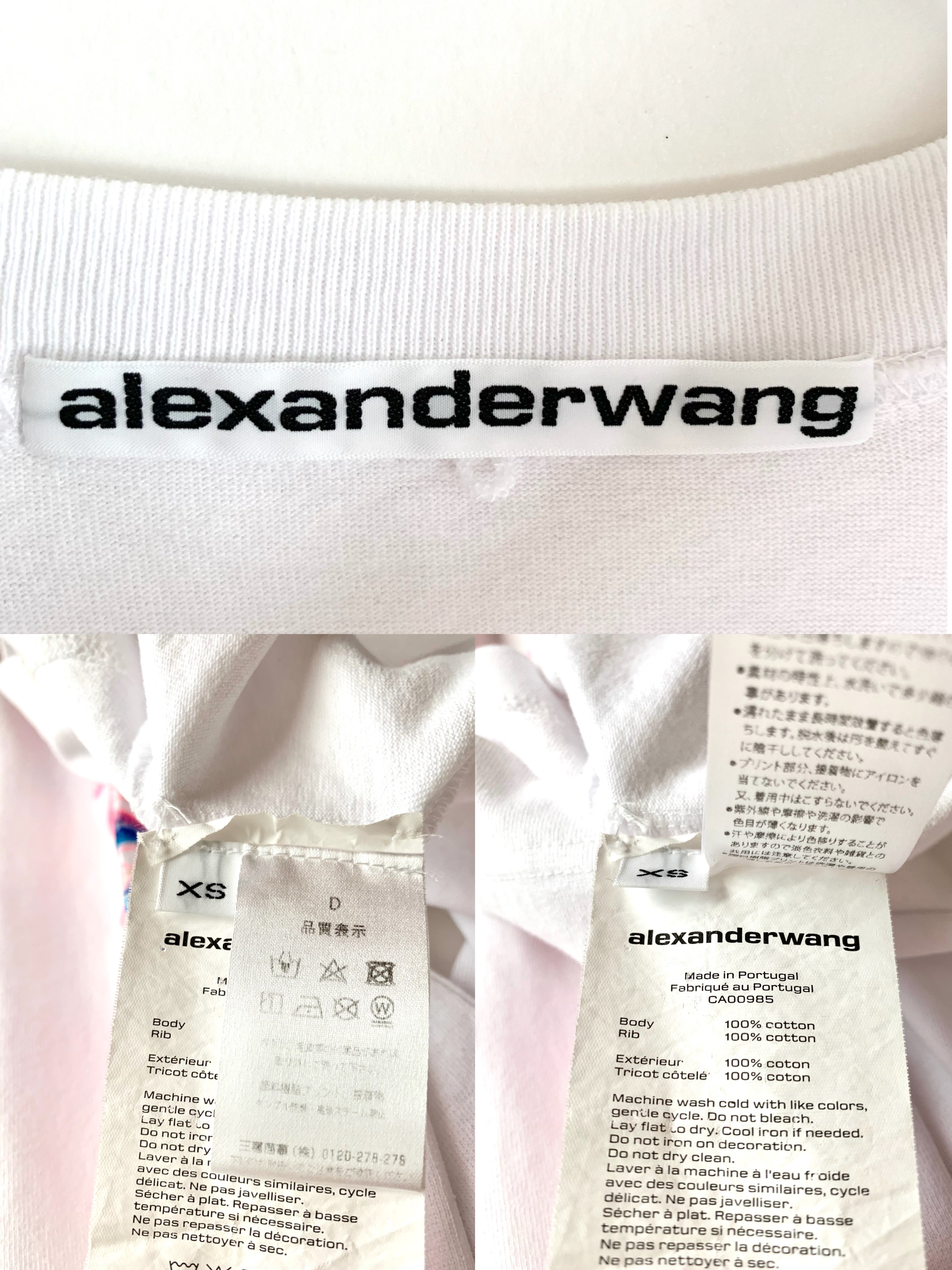 【 ALEXANDER WANG 】Logo print long sleeve T-Shirts