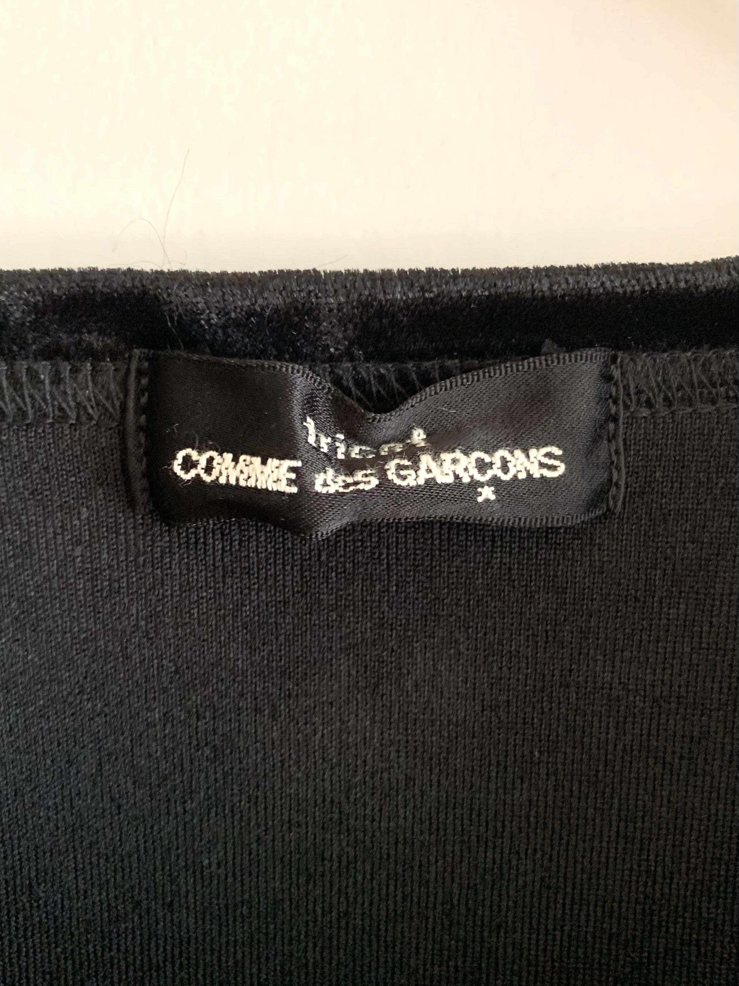 【 90s tricot COMME des GARÇONS 】Design cut saw