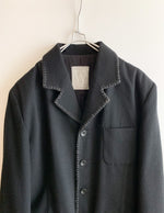 画像をギャラリービューアに読み込む, 【 90s WORK SHOP Yohji Yamamoto 】Stitch Design Wool Jacket
