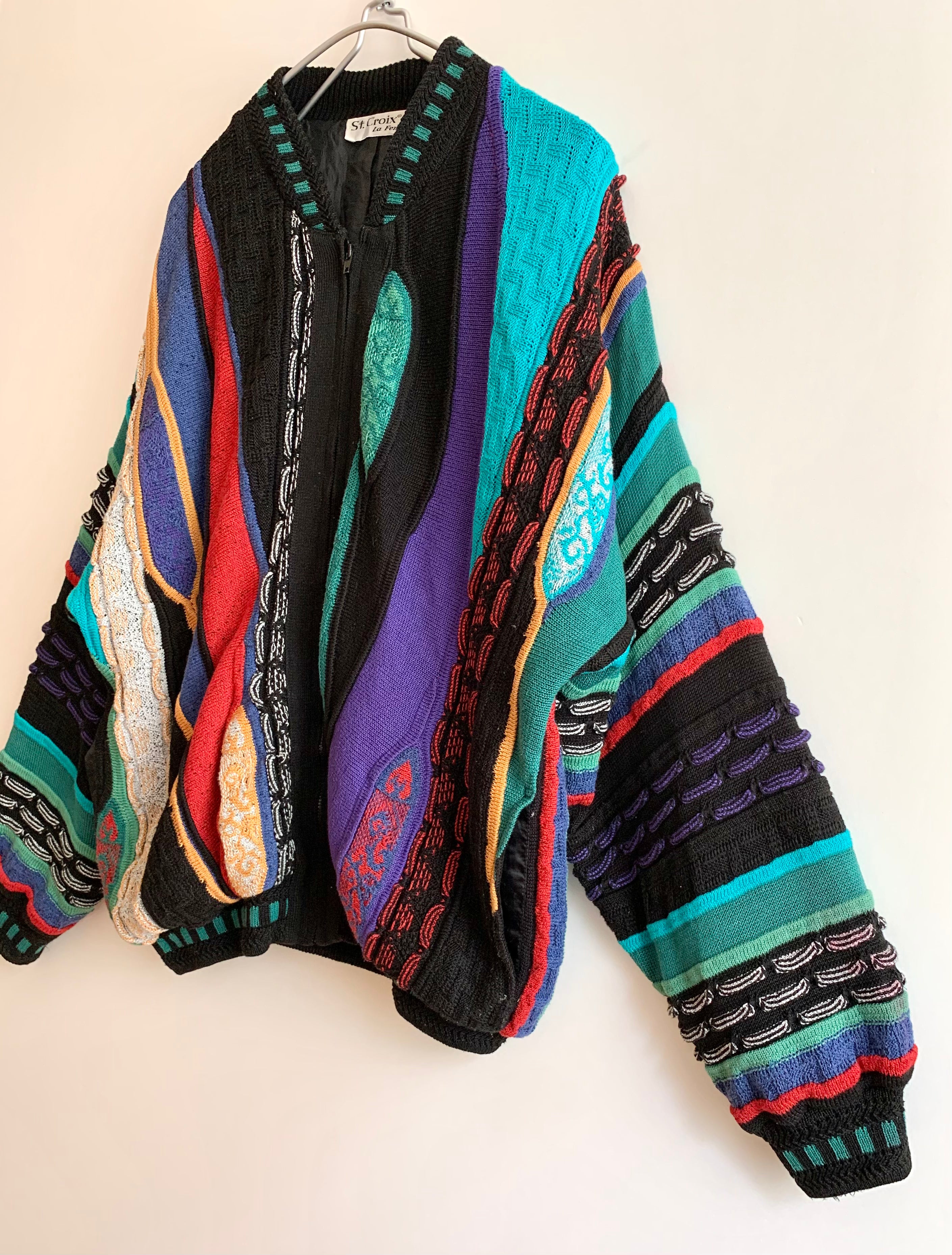 【 90s Vintage 】 3D Knit Jacket