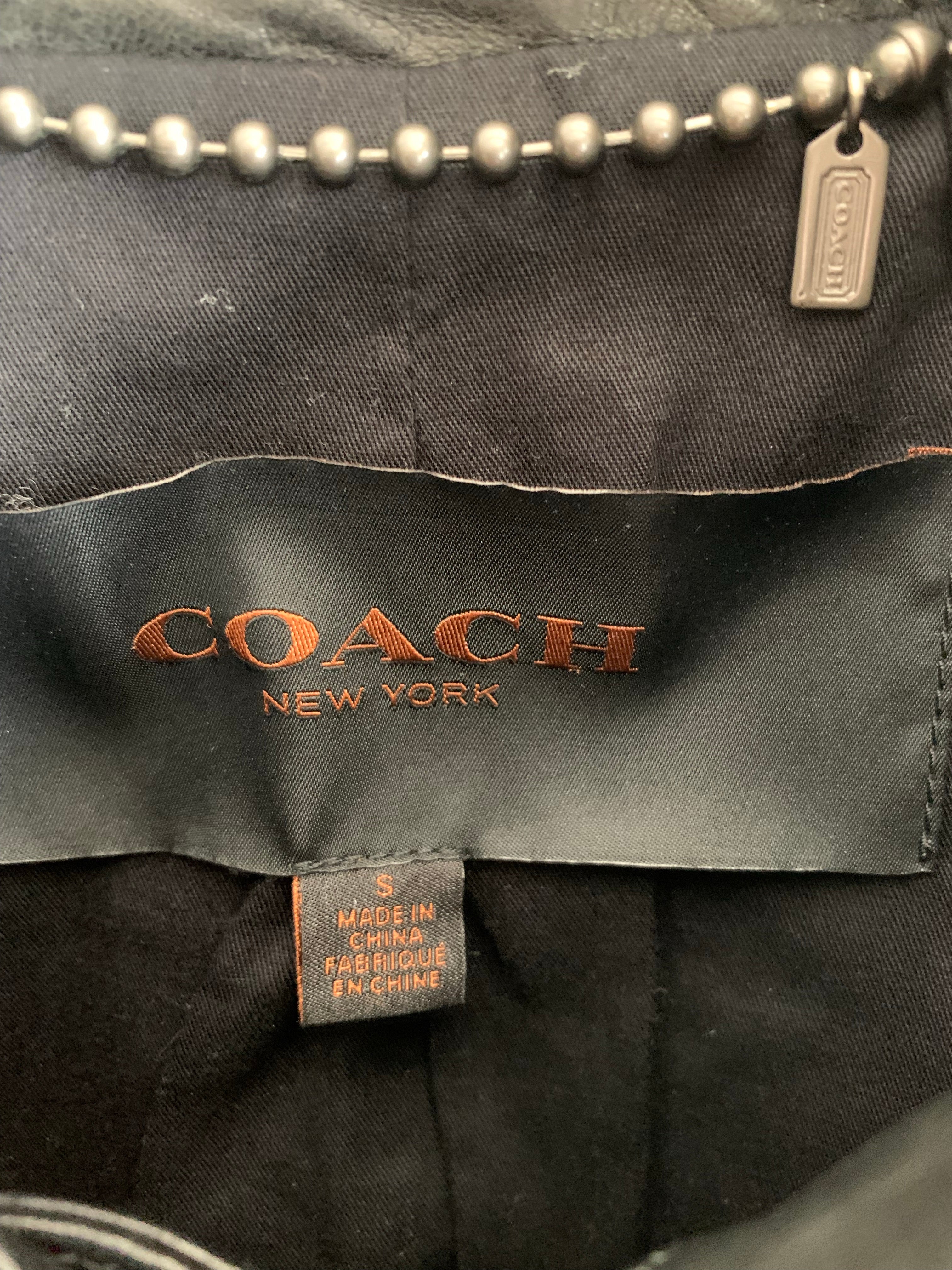 【 COACH 】 LEATHER RIDERS JACKET