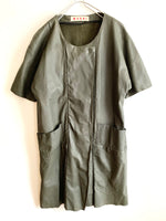 画像をギャラリービューアに読み込む, 【 MARNI 】 Short Sleeve Leather coat
