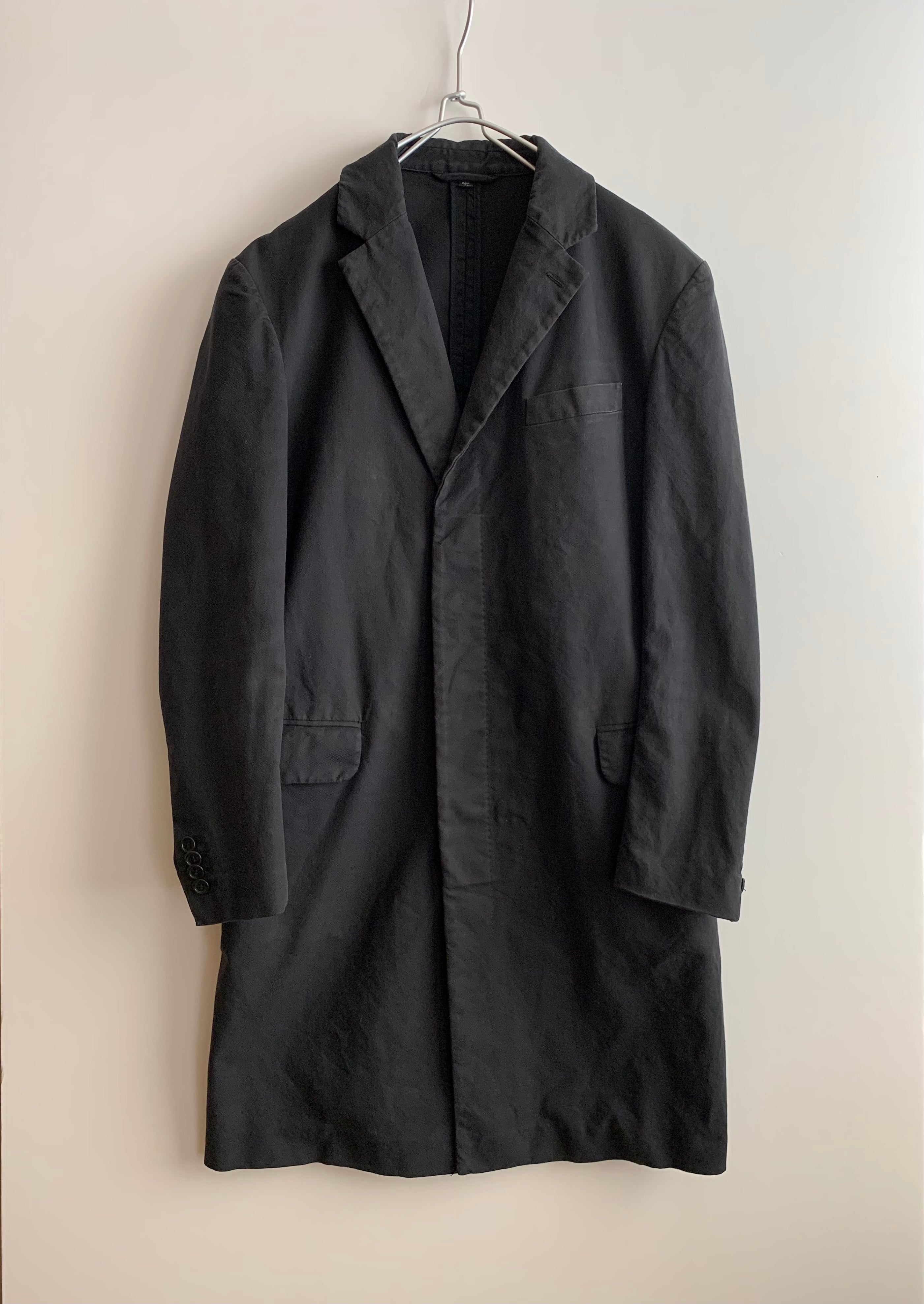 【 HELMUT LANG 】 BLACK LONG COAT