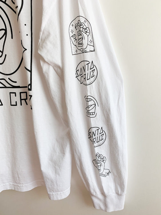 【 90s SANTA CRUZ 】 SCREMING HAND Long Sleeve T-Shirts