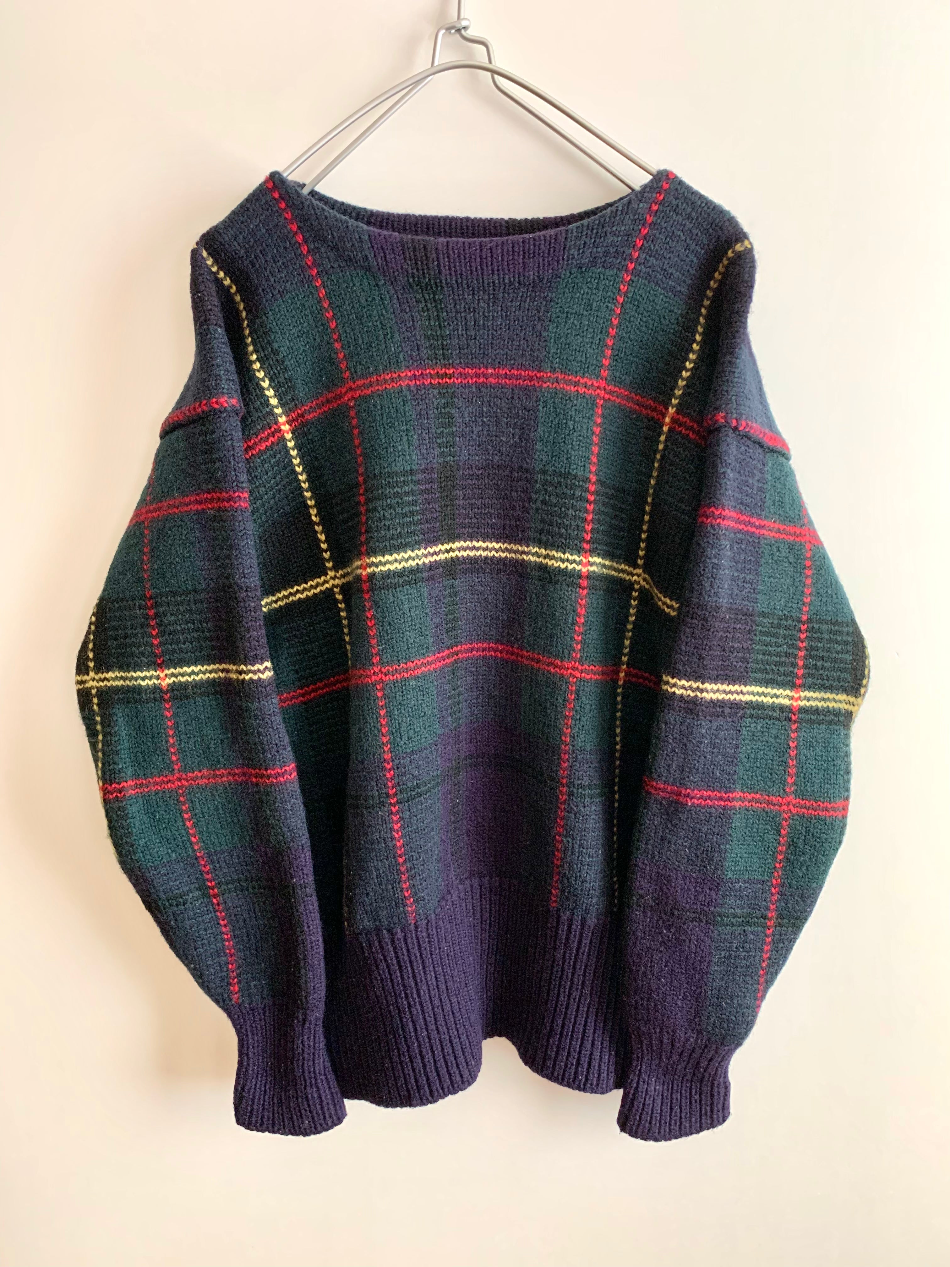 【 POLo by Ralph Lauren 】Plaid pattern Knit