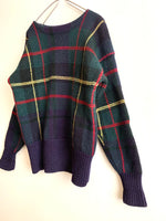 画像をギャラリービューアに読み込む, 【 POLo by Ralph Lauren 】Plaid pattern Knit
